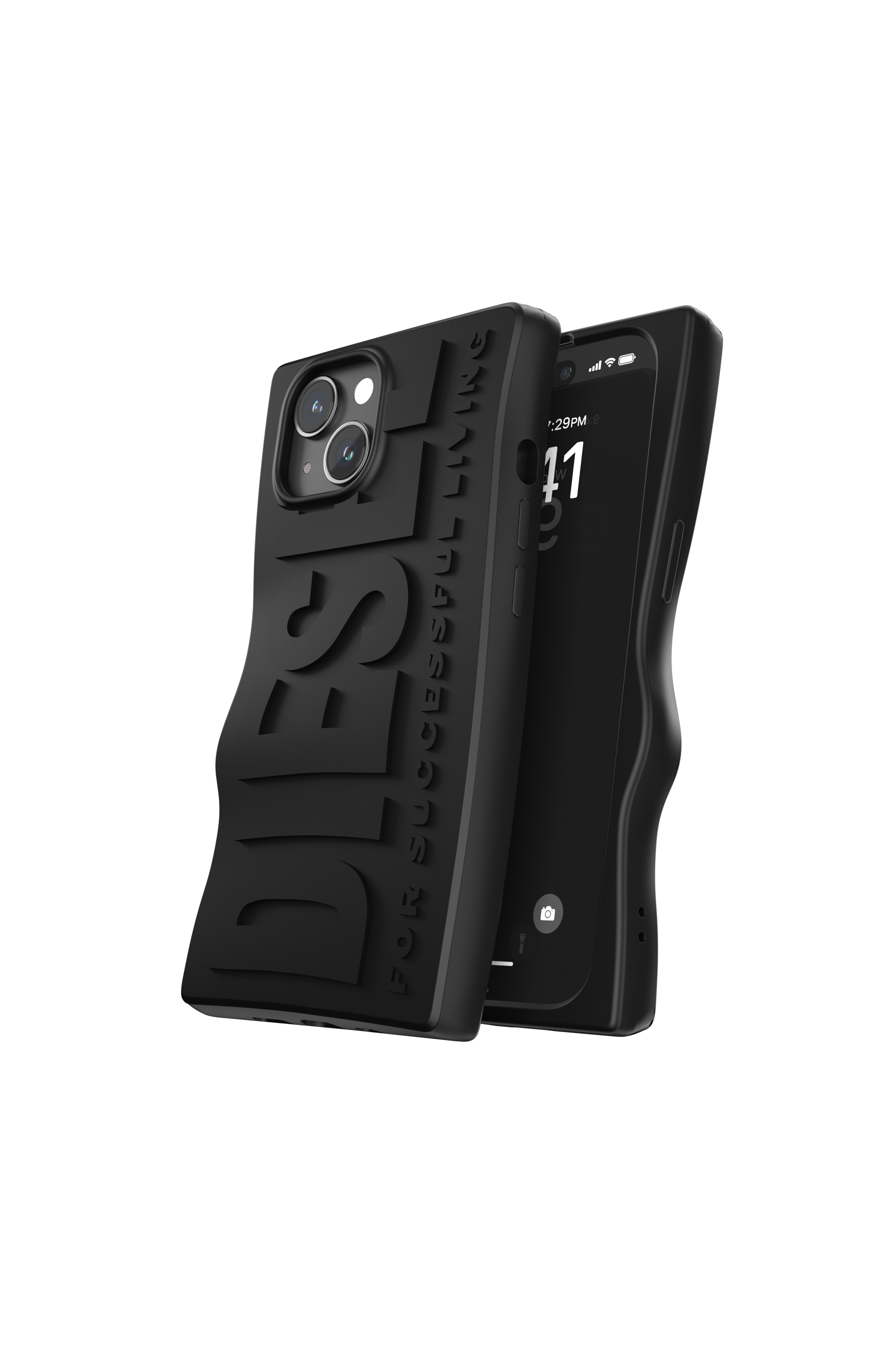 Diesel - 60076 MOULDED CASE, Unisex iPhone 15 in ブラック - Image 3