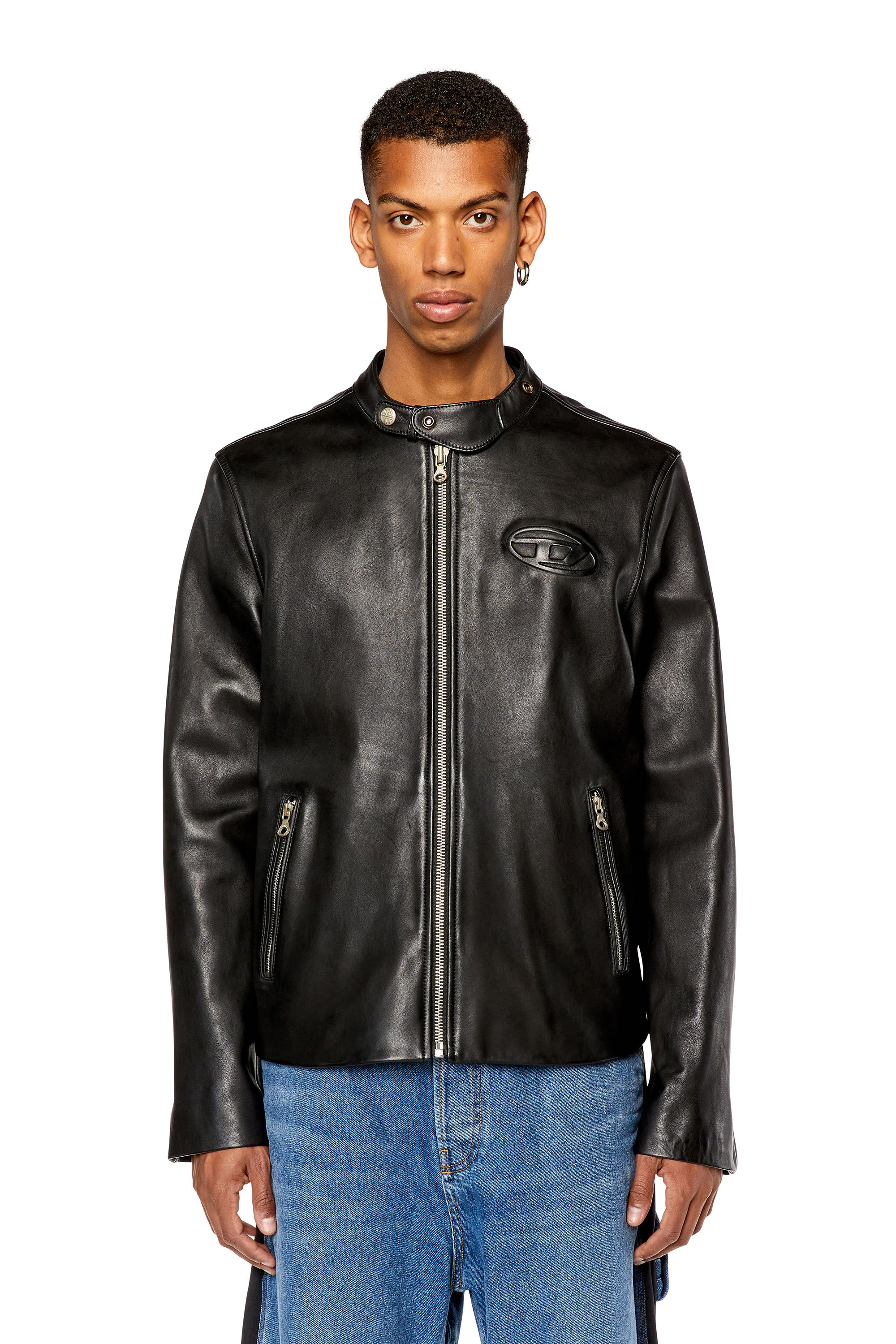 ライダースジャケットDIESEL leather jacket - レザージャケット