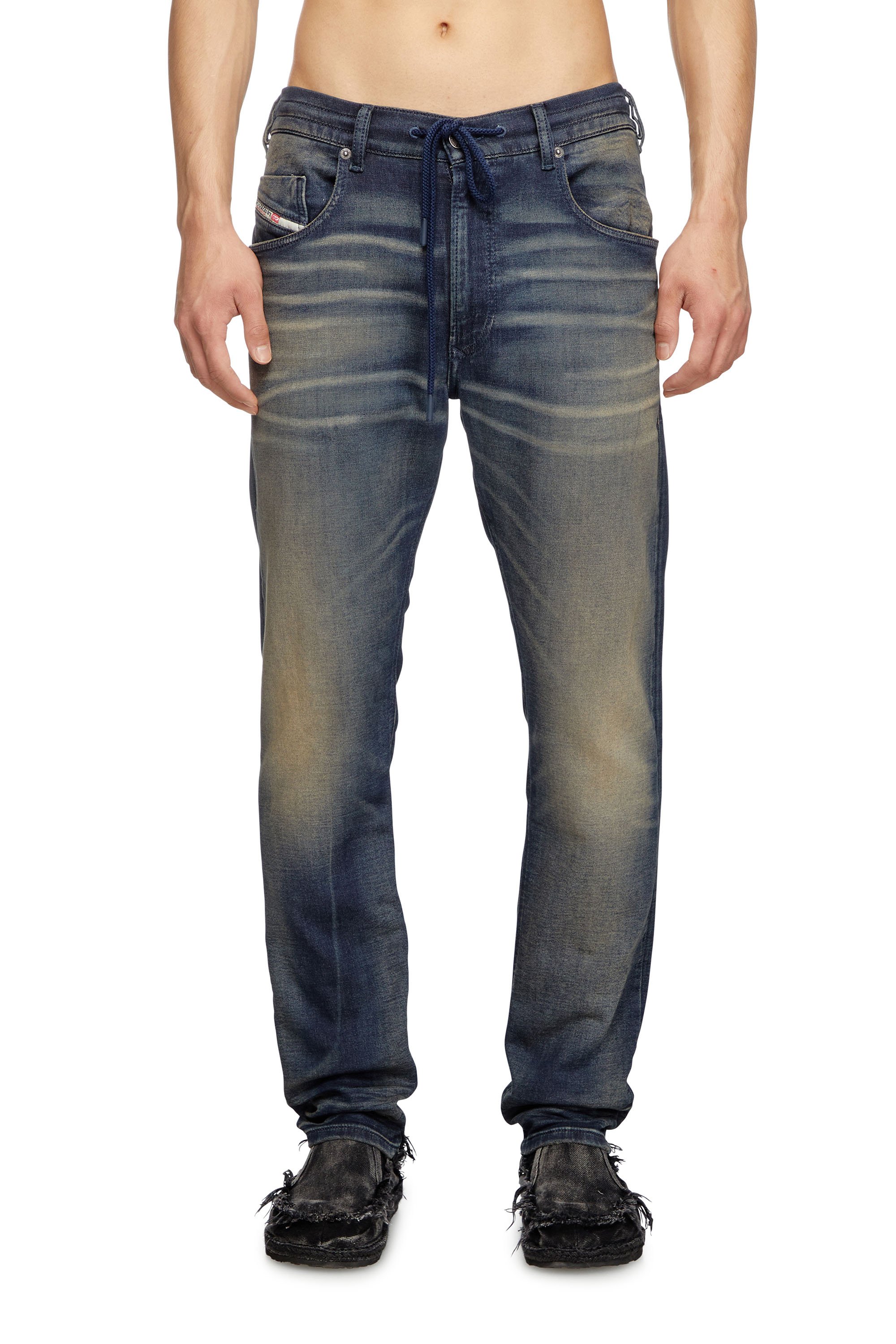 Diesel - Male's Regular 2030 D-Krooley Joggjeans® 068PM, ダークブルー - 1