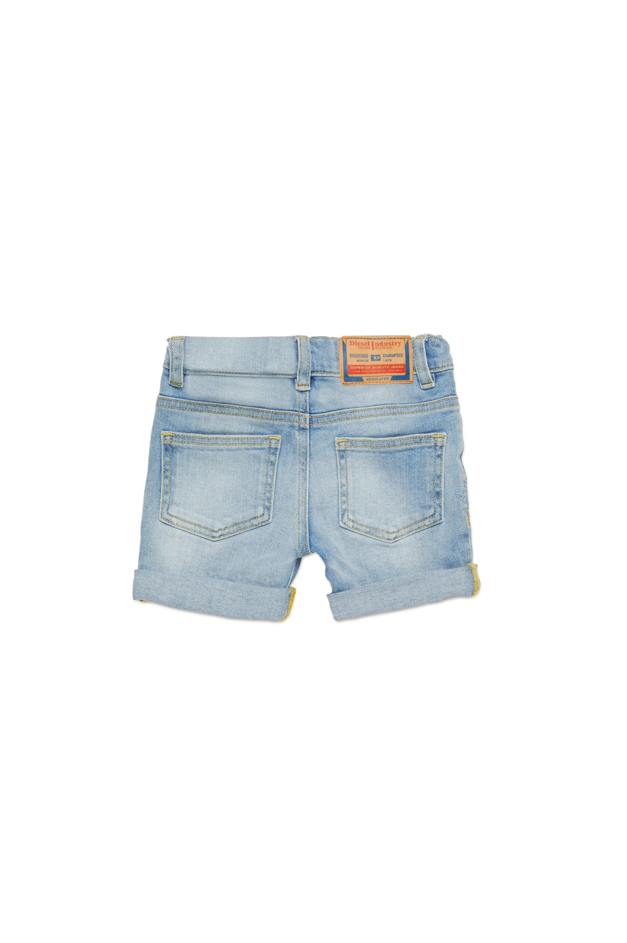 Diesel - PGALLYB, Unisex's Shorts in distressed denim in ライトブルー - 2