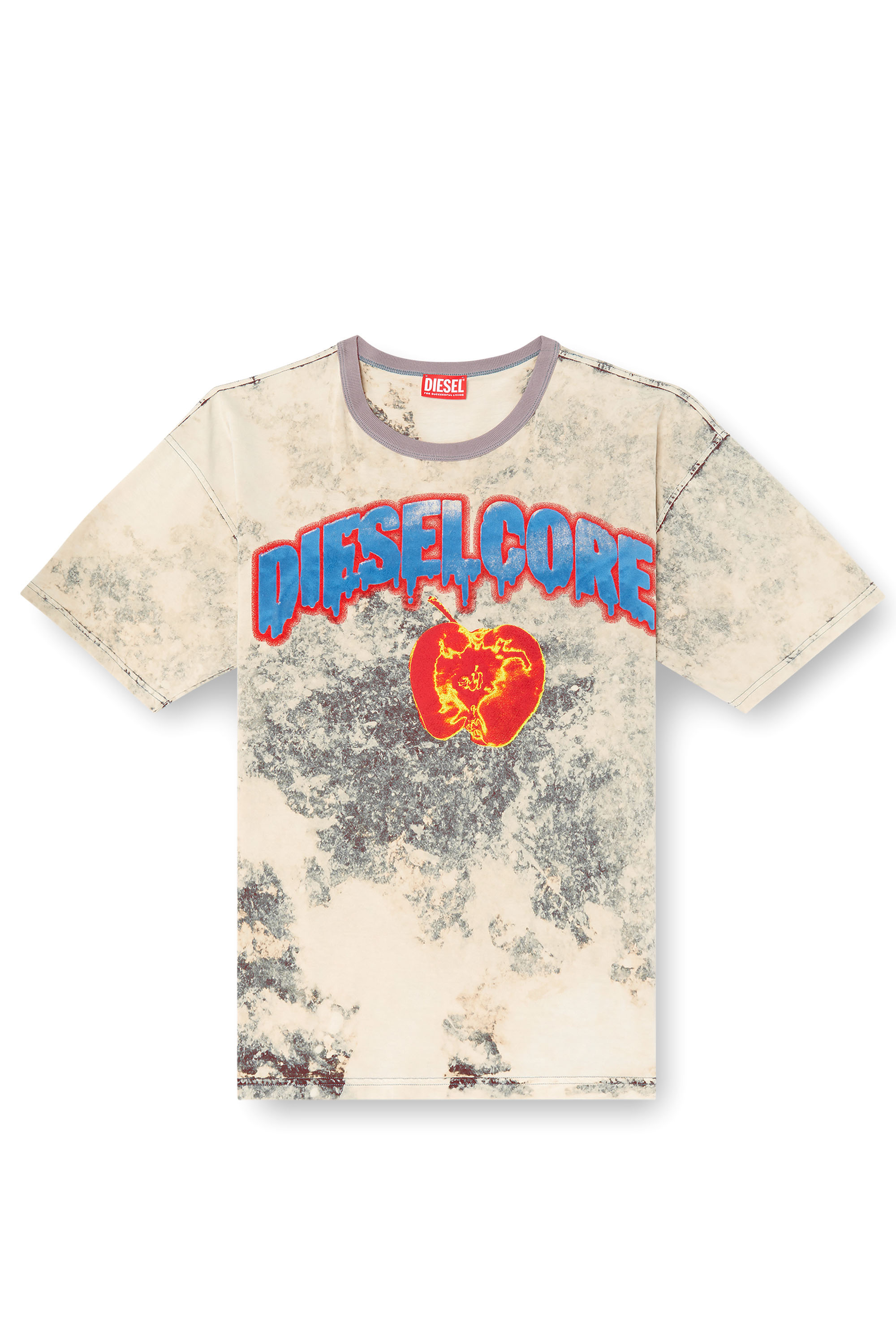 Diesel - T-BOXT-R9, Male's T-shirt with Diesel Core logo in グレー - 3