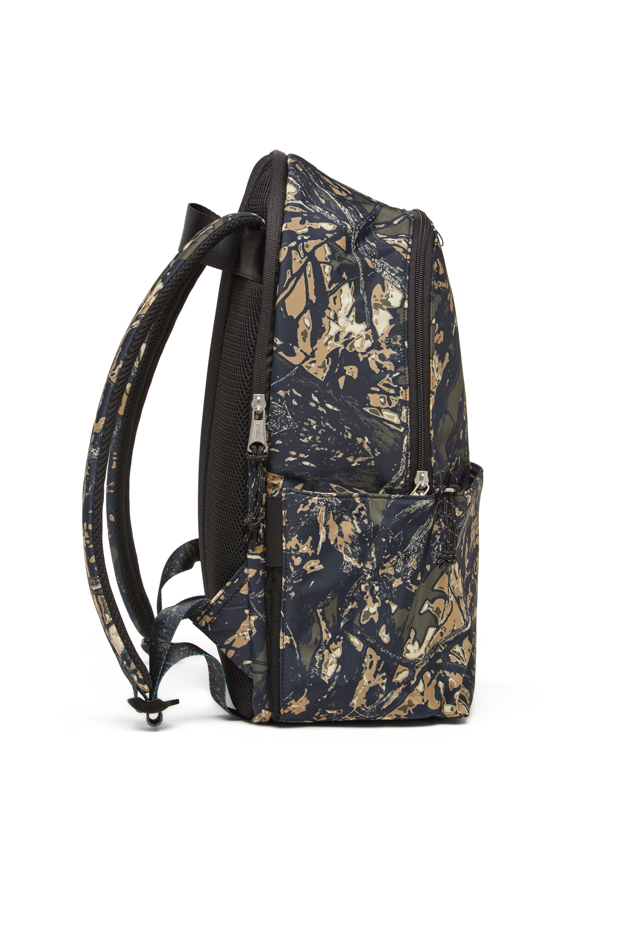 Diesel - D-PACK BACKPACK X, Male's Backpack in camo-print fabric in ミリタリーグリーン - 2