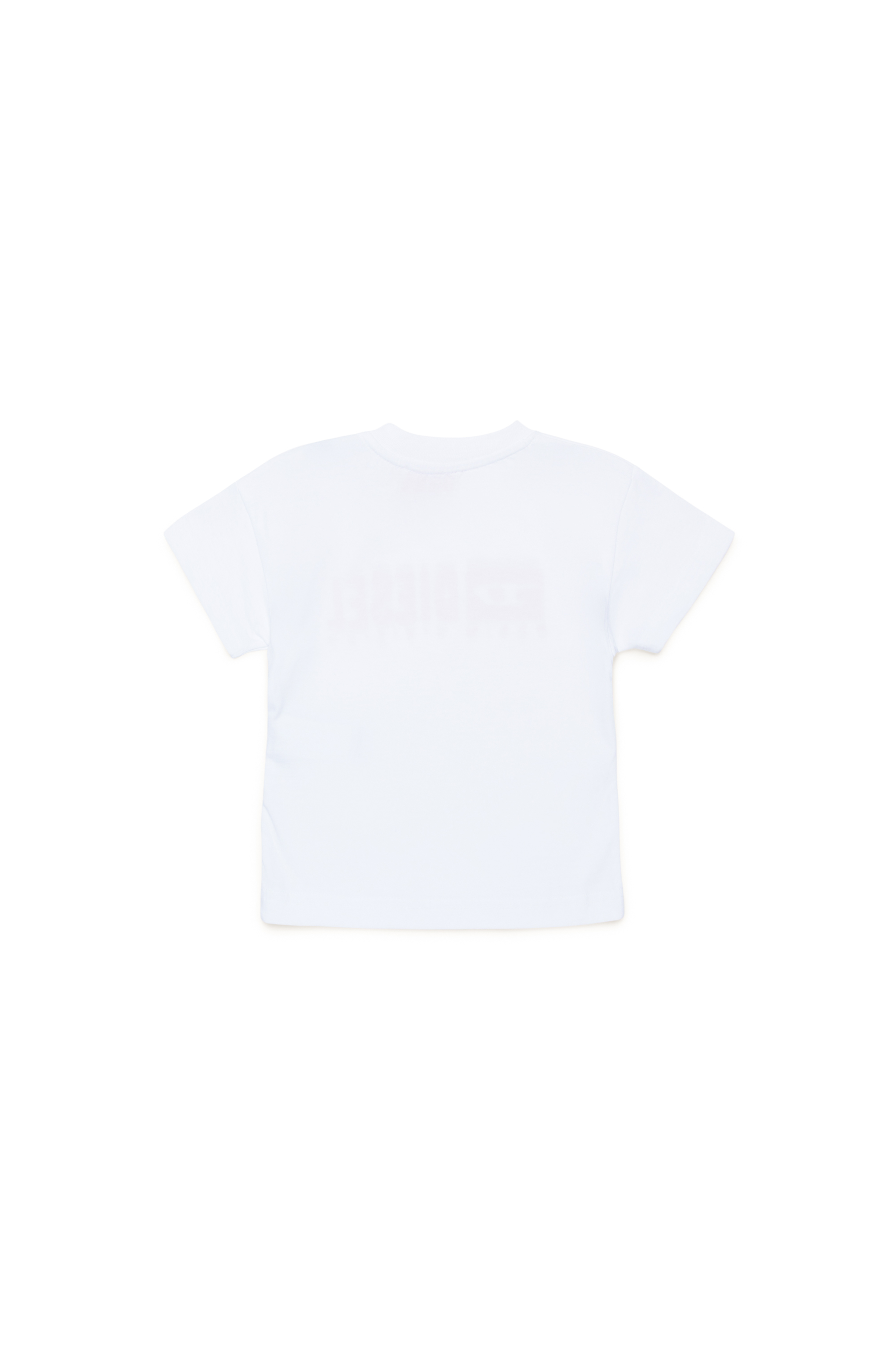 Diesel - TDIEGORL6MAB, Unisex T-shirt with smudged logo in ホワイト - Image 2