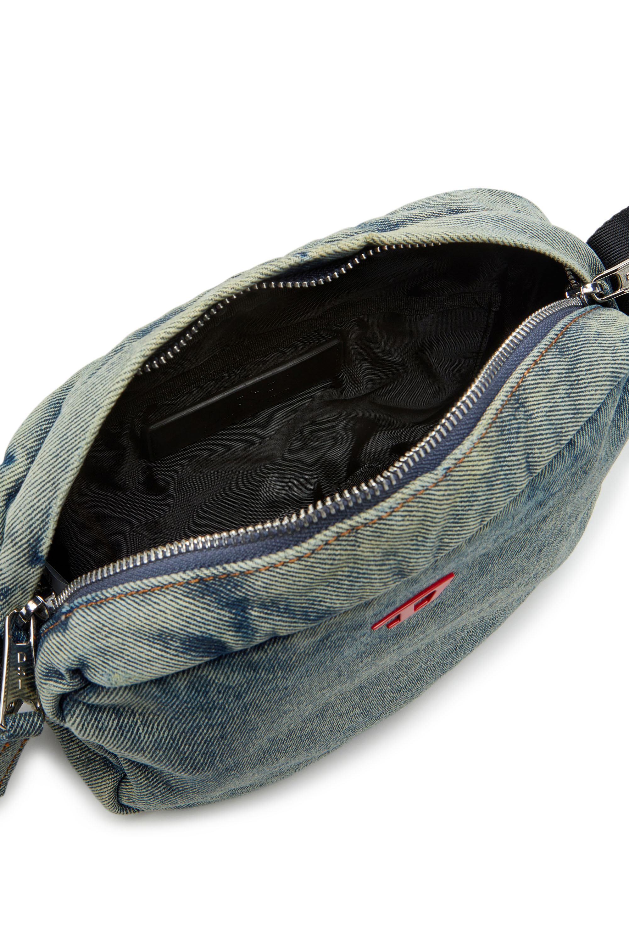 Diesel - RAVE CAMERA BAG X, Male Rave-Camera bag in solarised denim in ブルー - Image 4
