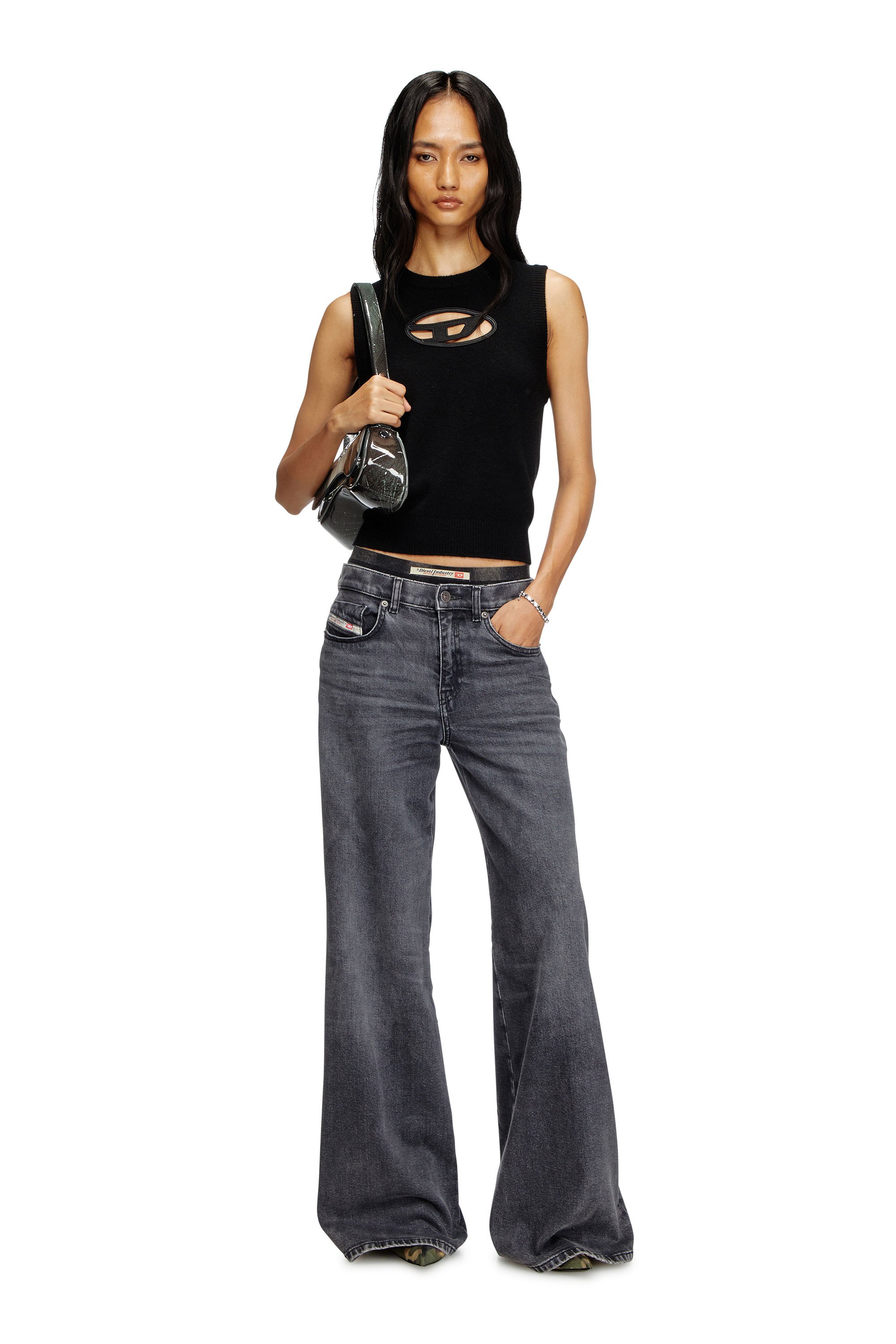 Diesel - Female's Flare Jeans 1978 D-Akemi 0CLBG, ブラック/ダークグレー - 2