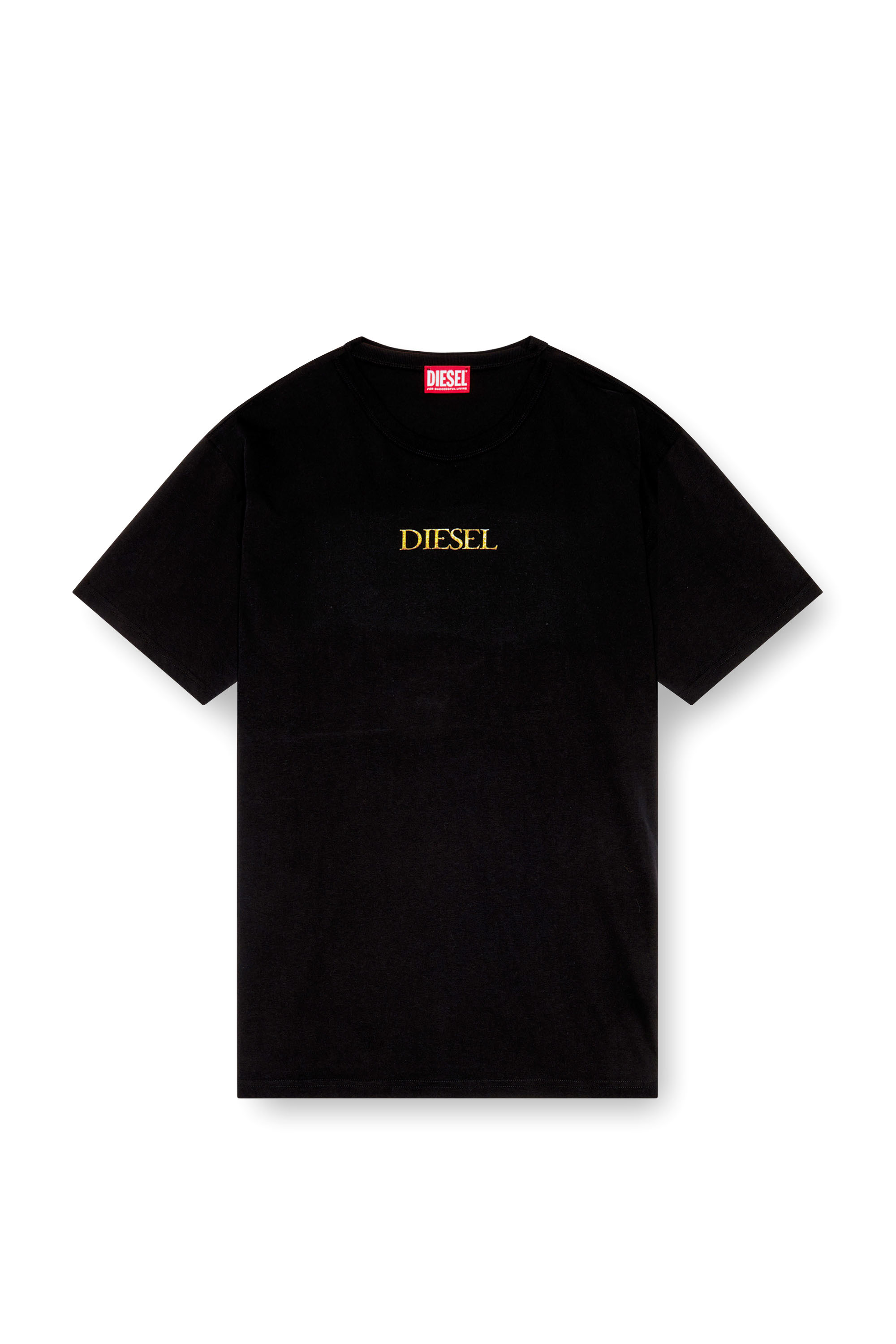 Diesel - T-BOXT-Q20, Male T-shirt with Only The Brave print in ブラック - Image 3