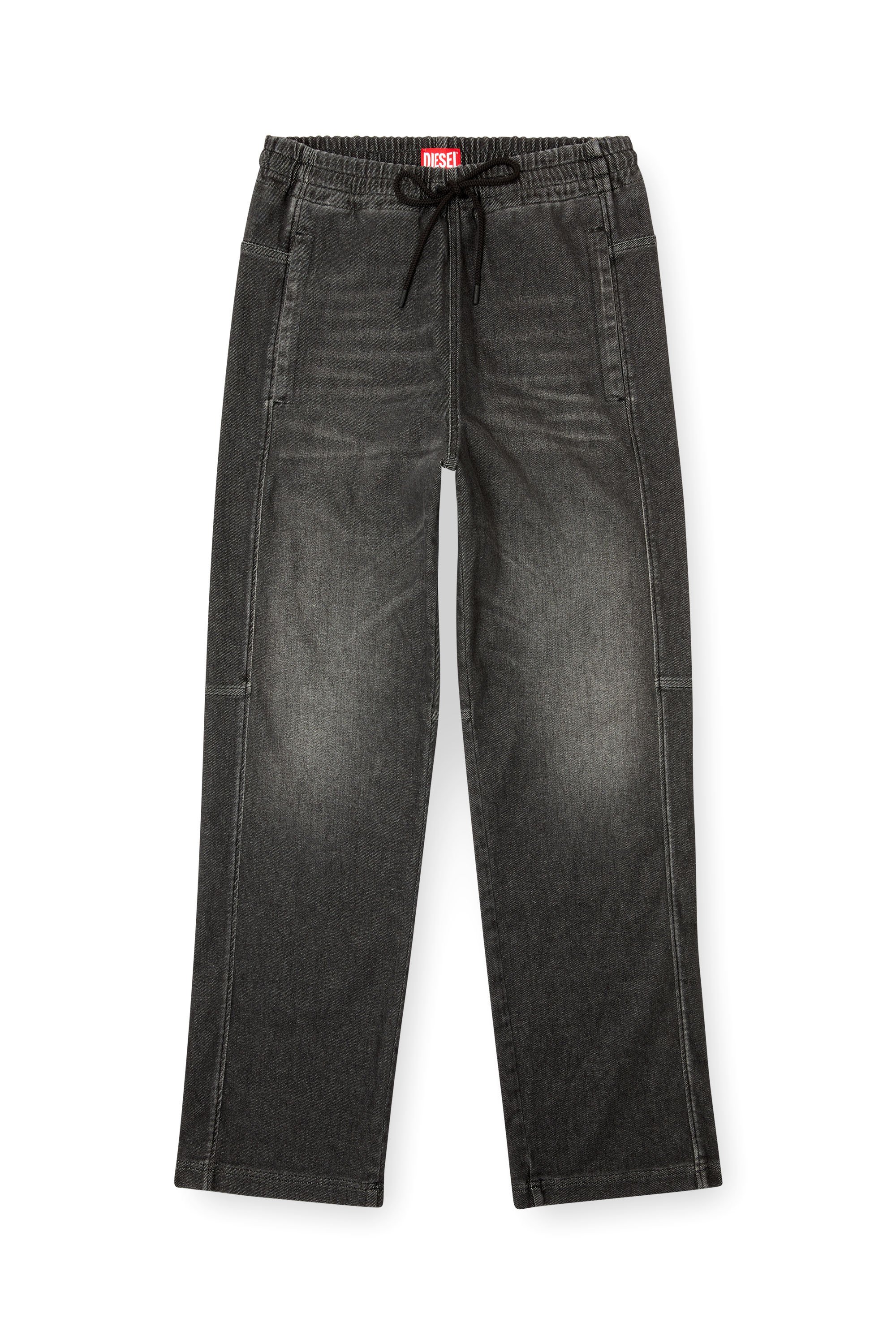 Diesel - Unisex's Relaxed D-Martyans Track Denim 09L77, ブラック/ダークグレー - 3