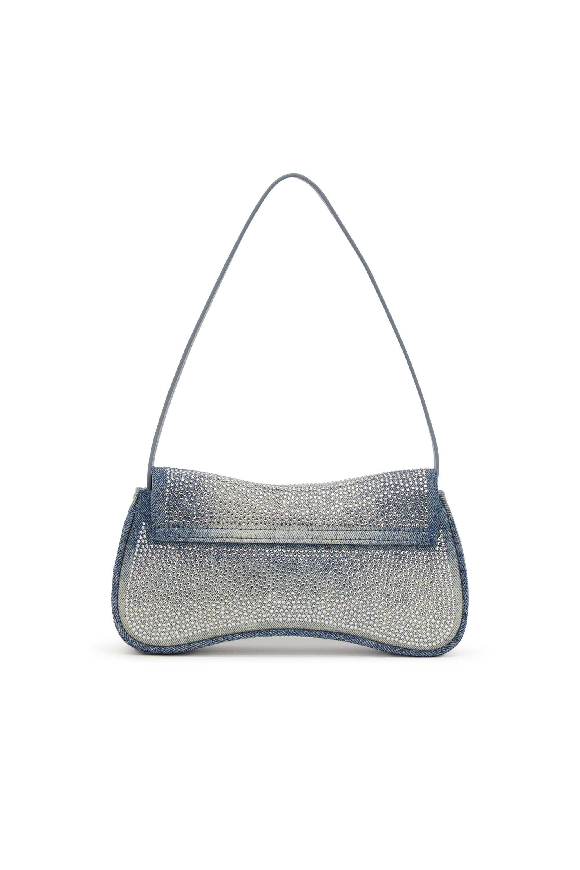 Diesel - PLAY CLUTCH, Female's Play-Crystal clutch in solarised denim in ライトブルー - 2