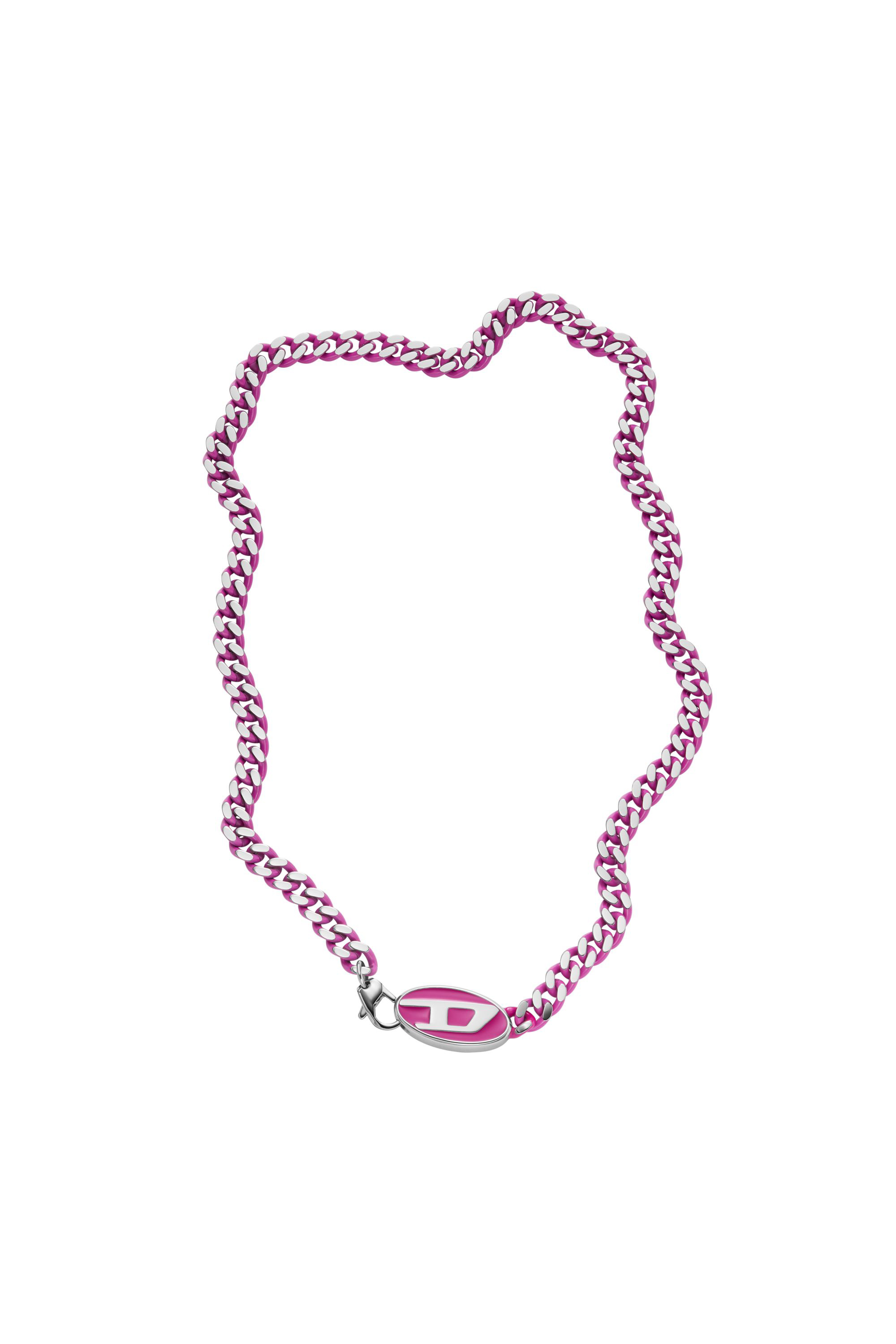 Diesel - DX1508, Unisex Stainless steel chain necklace in ピンク - Image 2