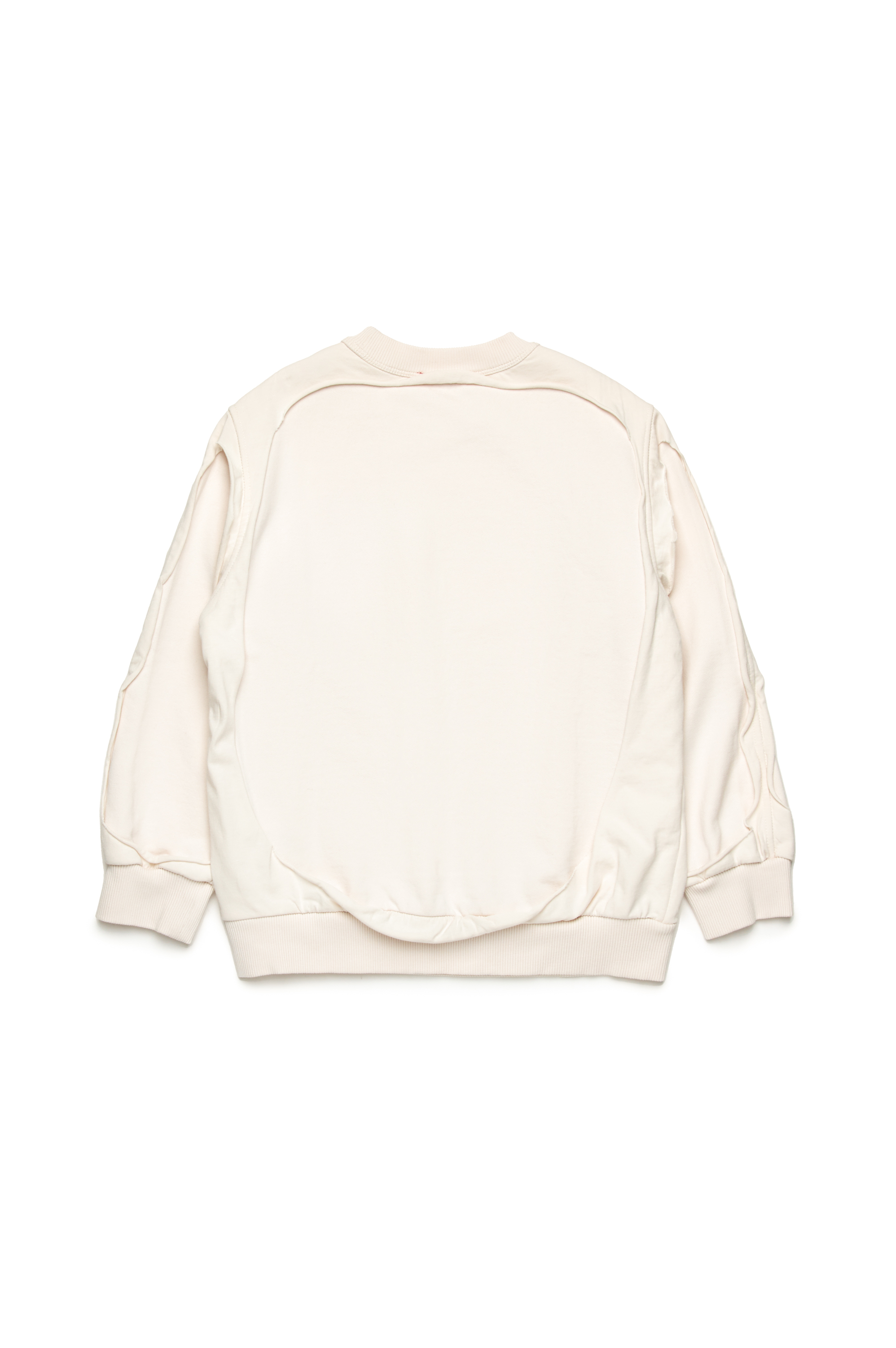 Diesel - SBOXTDBL OVER, Male's Peel-off sweatshirt with dégradé logo in ホワイト - 2