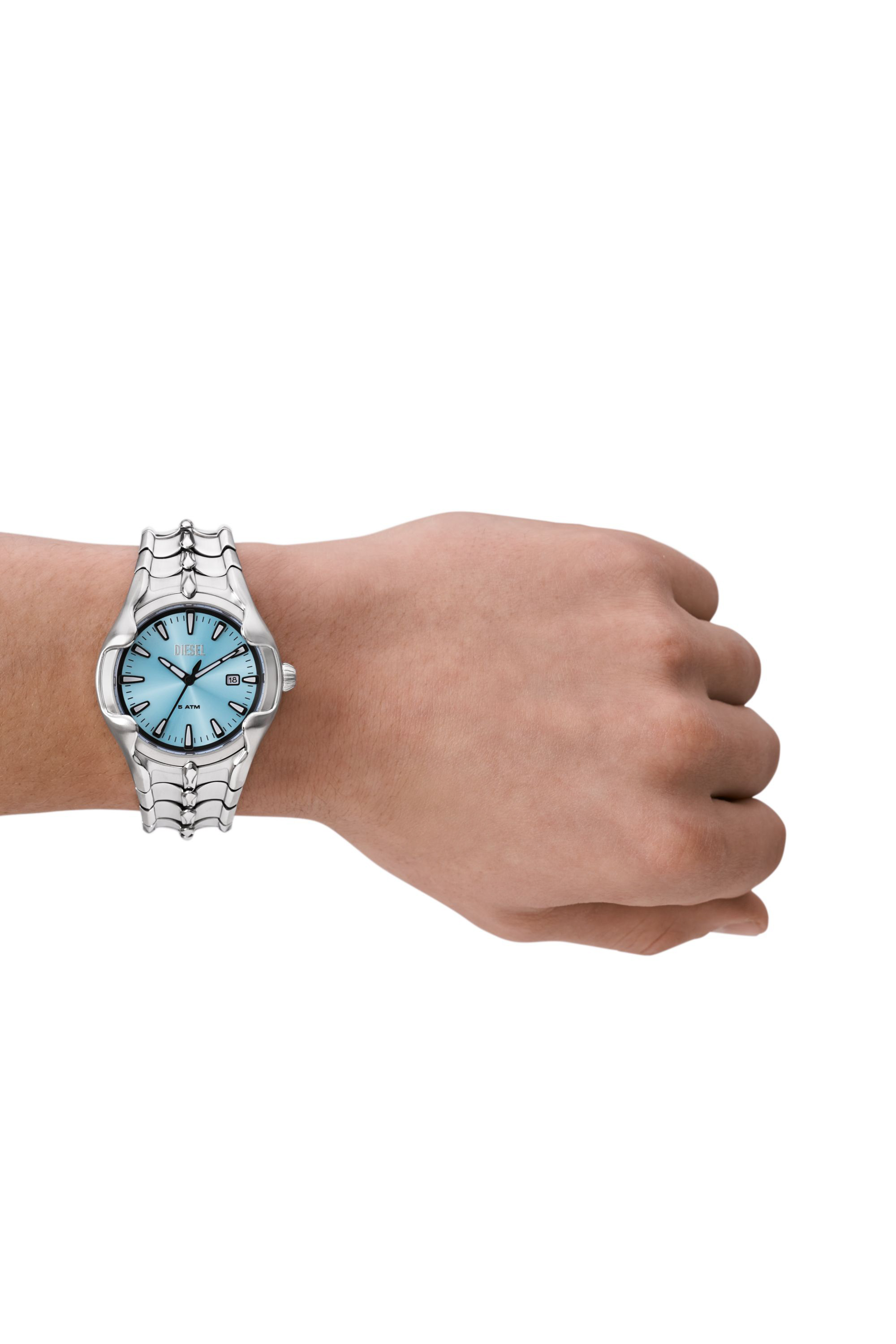 DZ2198 Vert three-hand date black stainless steel watch｜ブラック 