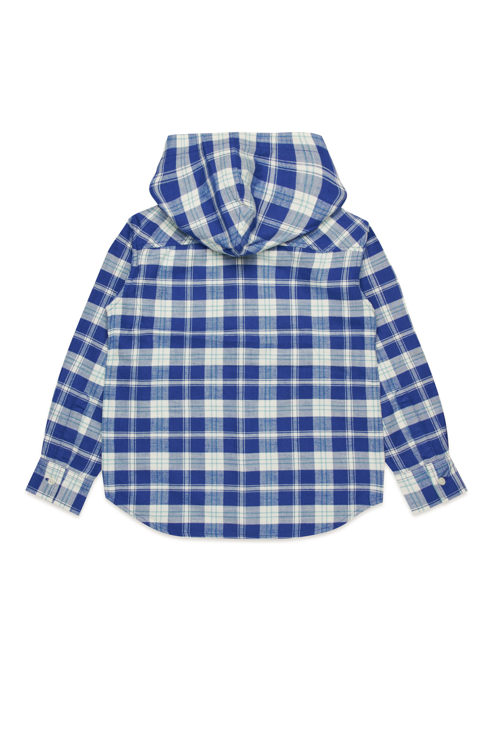 Diesel - CSDEWNYHOOD OVER, Male Hooded shirt in check flannel in マルチカラー - Image 2