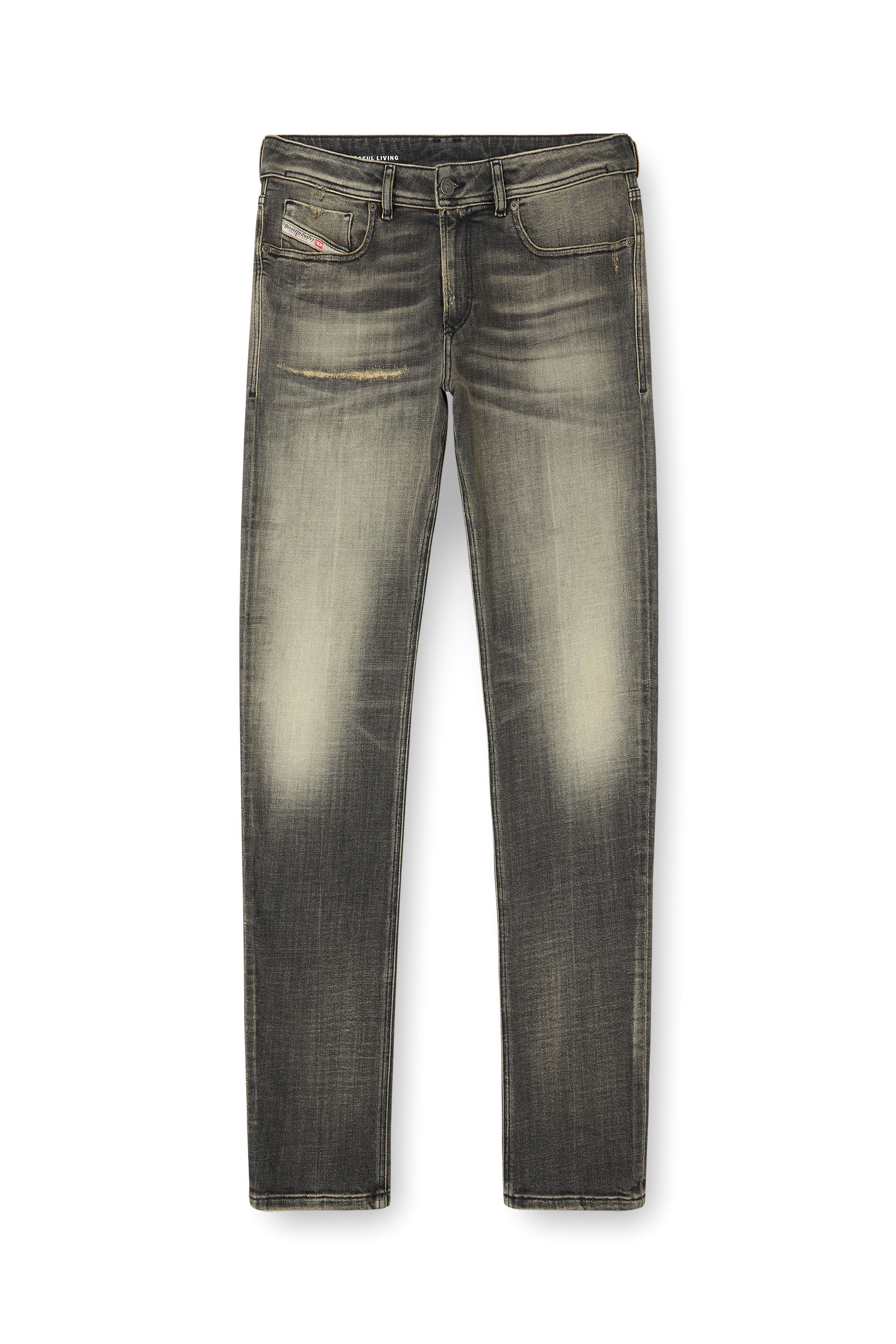 Diesel - Male's Skinny Jeans 1979 Sleenker 09K54, ブラック/ダークグレー - 3