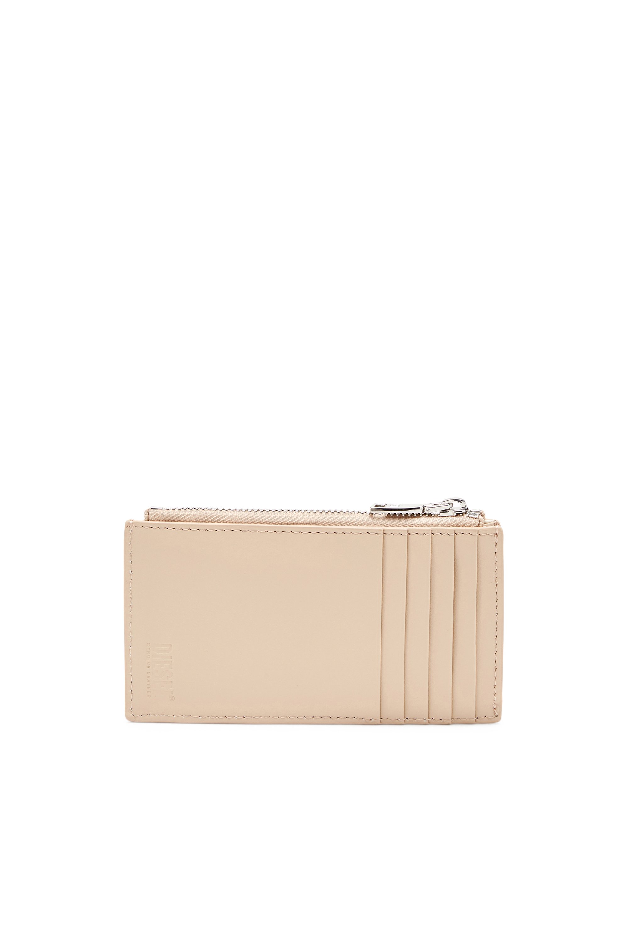 Diesel - 1DR CARD HOLDER III, Female's Flat card holder in nappa leather in ベージュ - 2