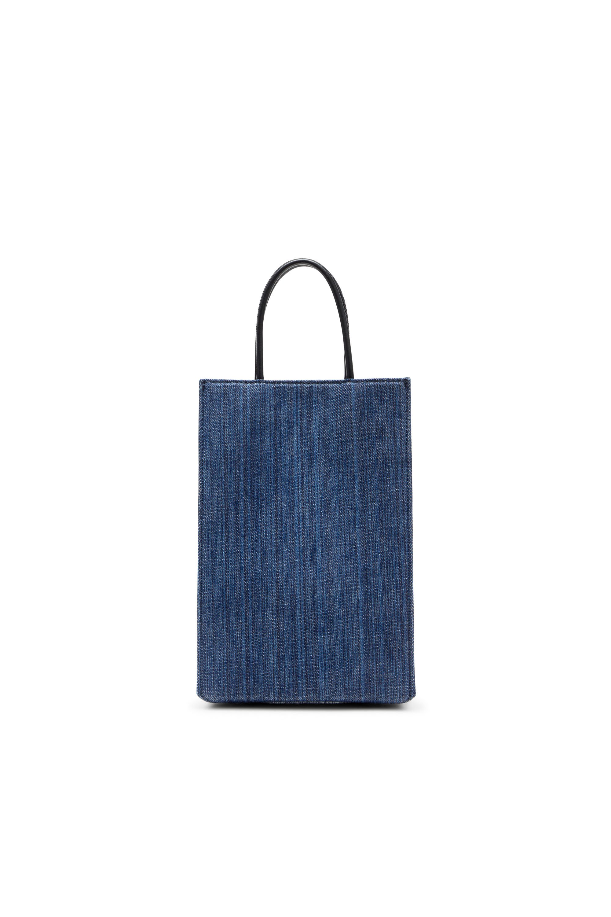 Diesel - LES SHOPPERS SHOPPER M X, Male's Les Shoppers-Tote bag in solarised striped denim in ブルー - 3