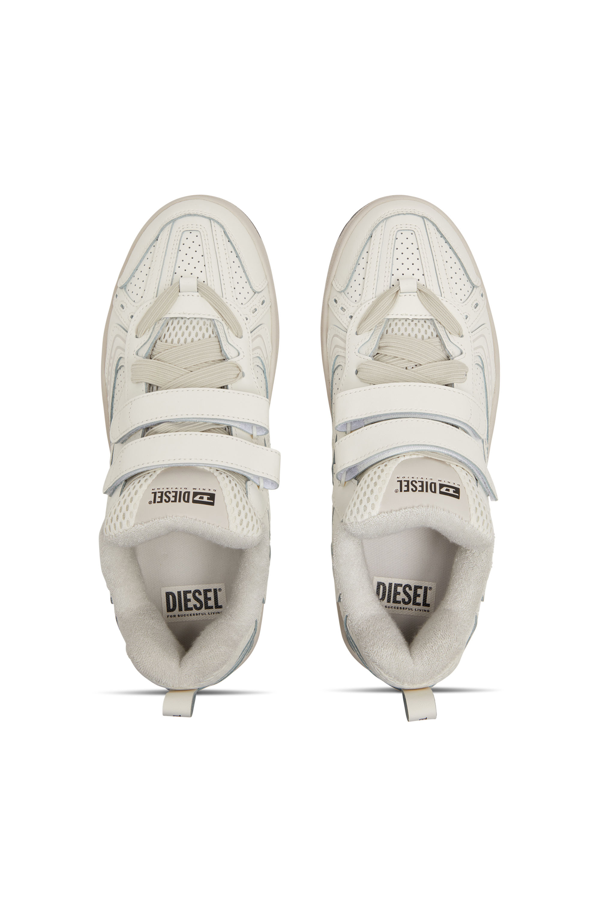 Diesel - S-UKIYO SKT, Male S-Ukiyo-Monochrome sneaker with straps in ホワイト - Image 5