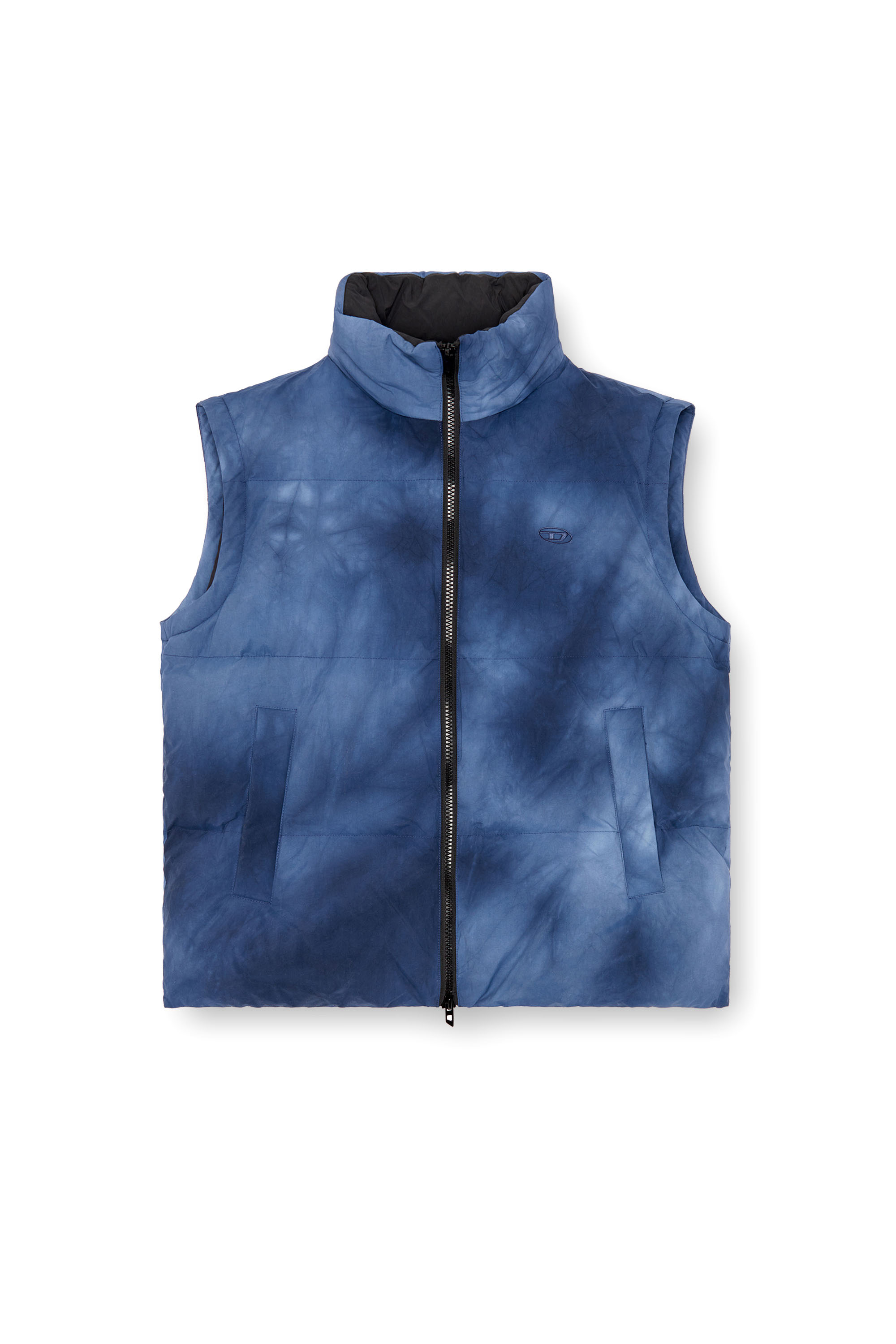 Diesel - W-RAVEEL-SL, Male's Down vest with cloudy effect in ブルー - 3