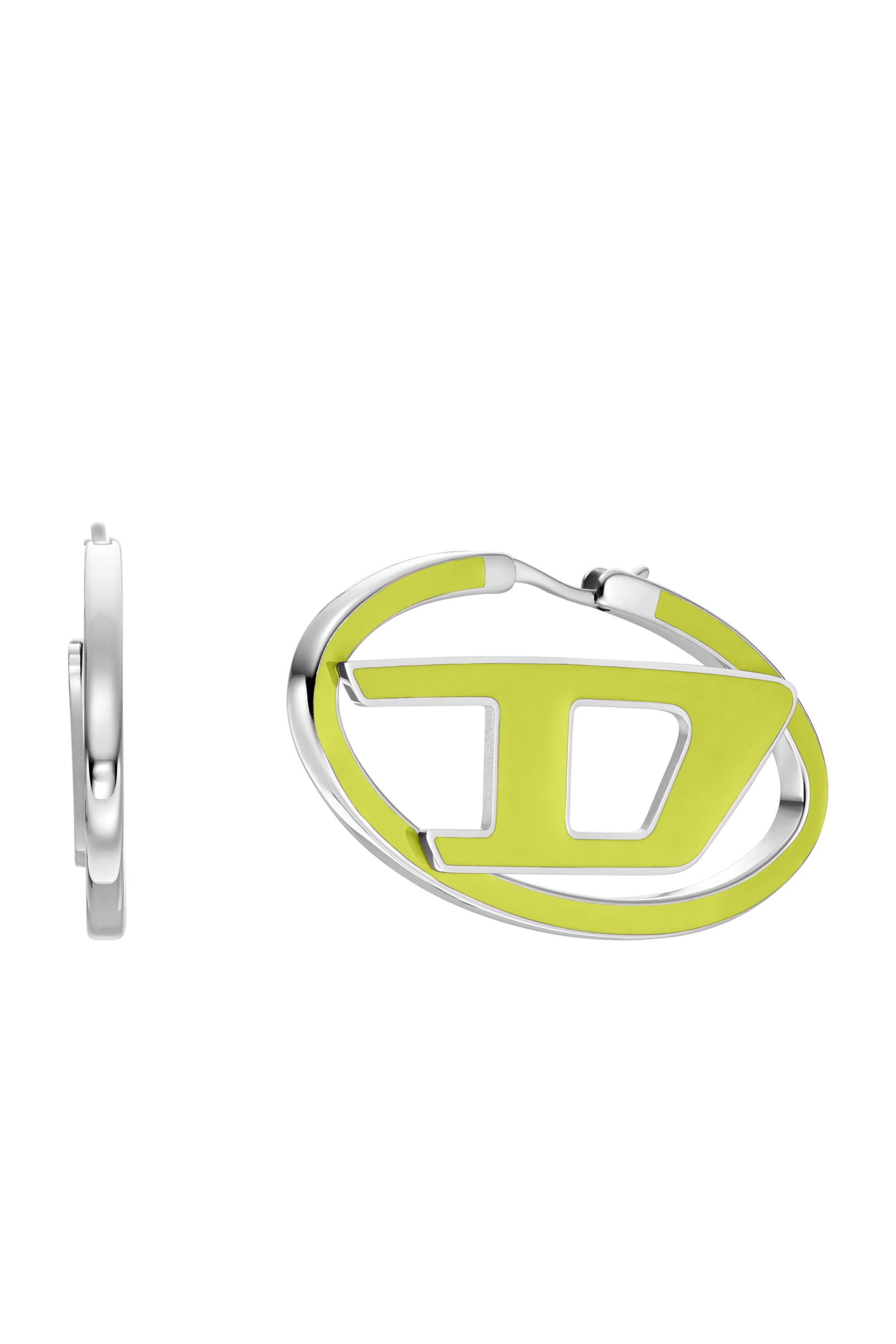 Diesel - DX1505, Unisex Stainless steel hoop earrings in イエロー - Image 1