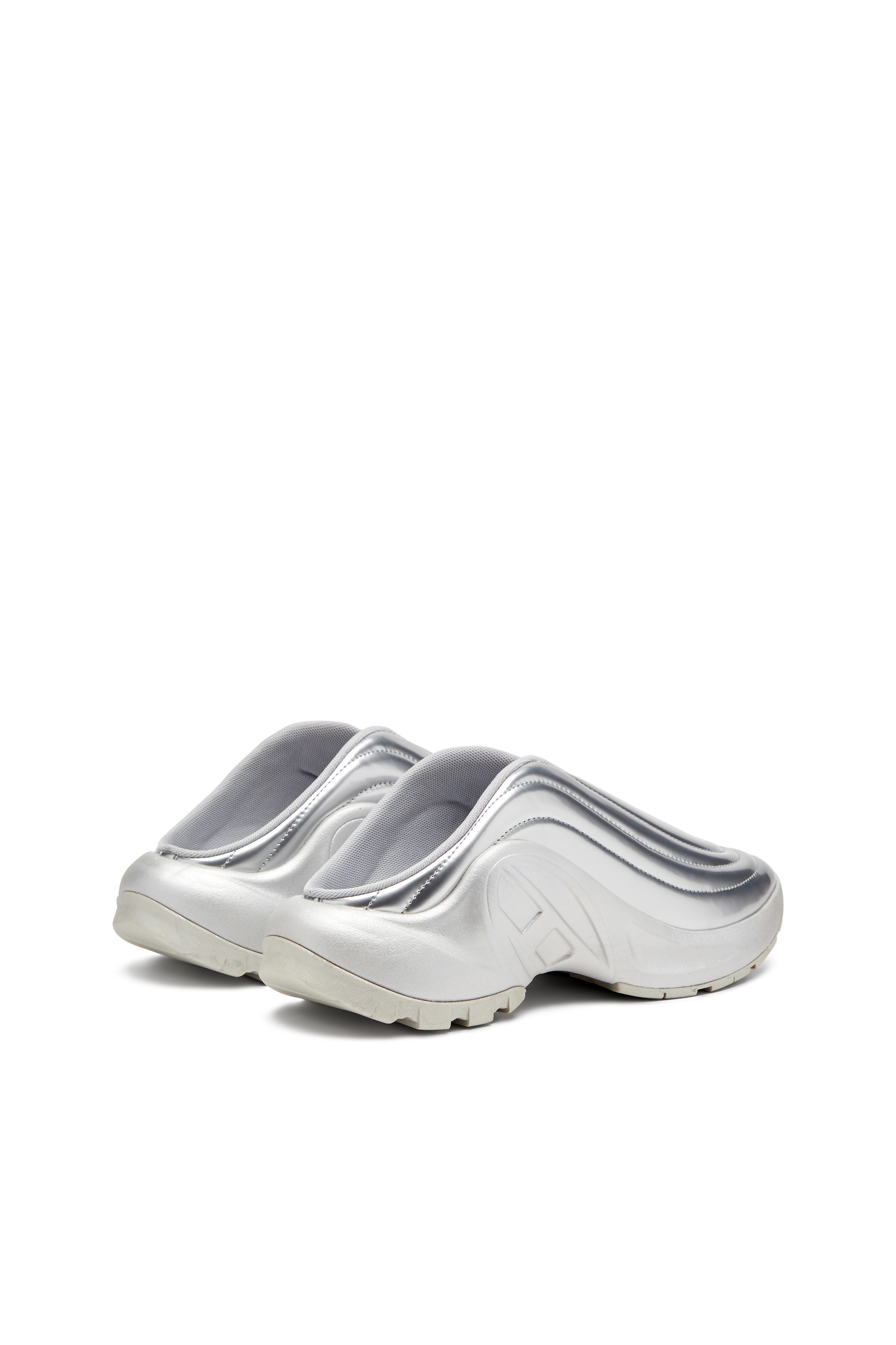 Diesel - S-D-RUNNER MULE X, Unisex's Metallic mules in シルバー - 3