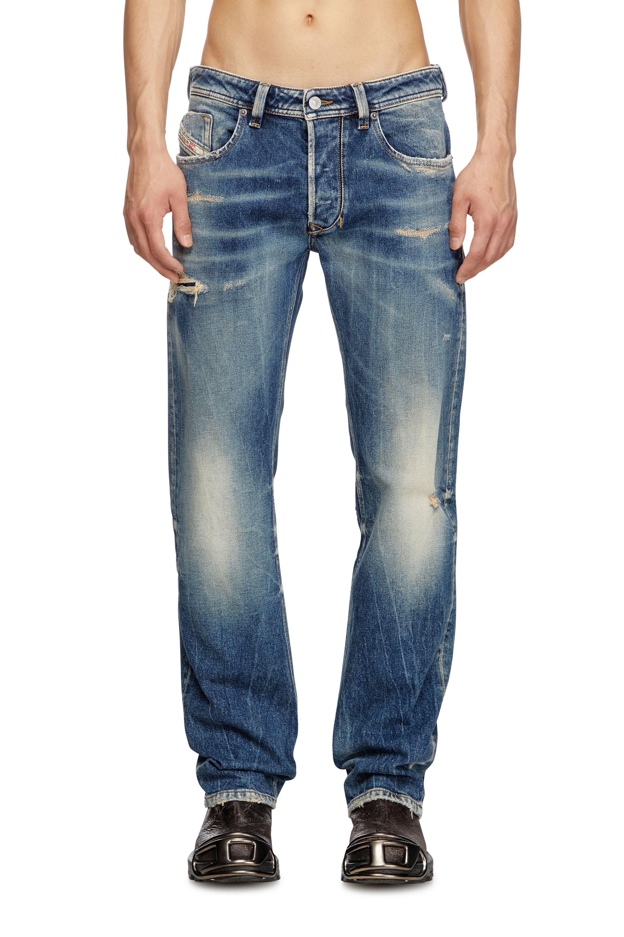 Diesel - Male's Regular Jeans 1985 Larkee 007Y6, ダークブルー - 1