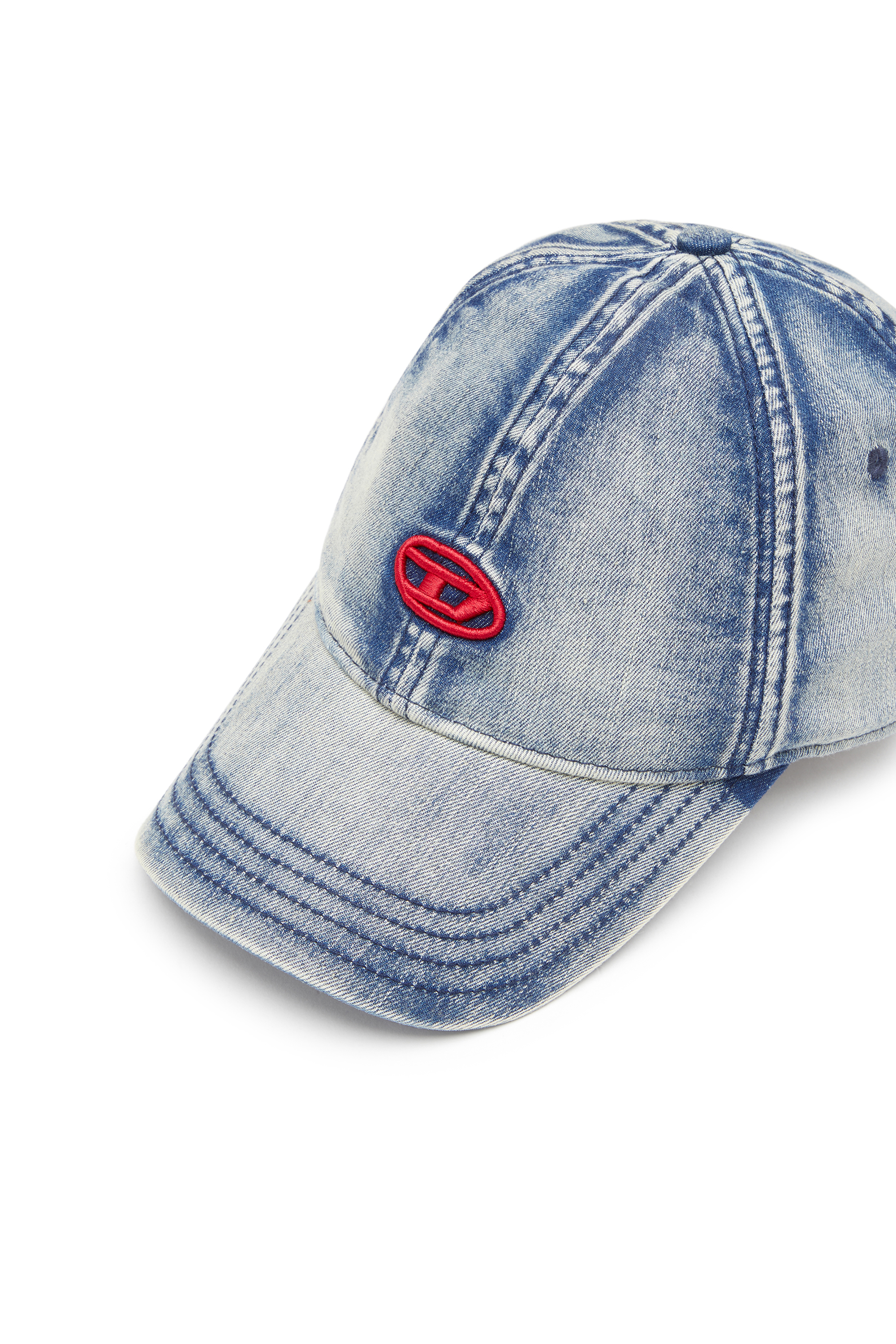 Diesel - C-GABLE, Male's Baseball cap in treated denim in ブルー - 3