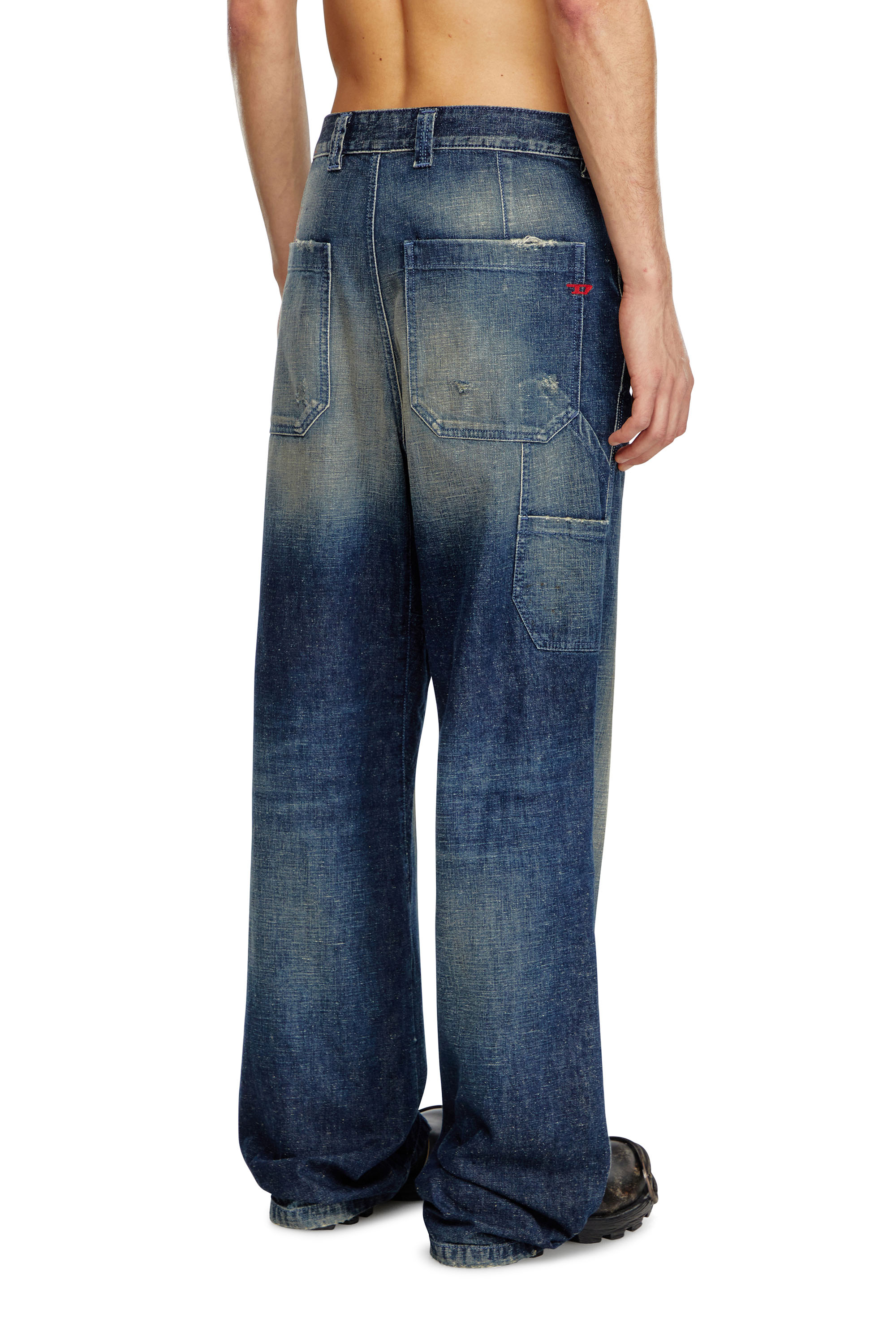 Diesel - Male's Relaxed Jeans D-Livery 09J91, ダークブルー - 4