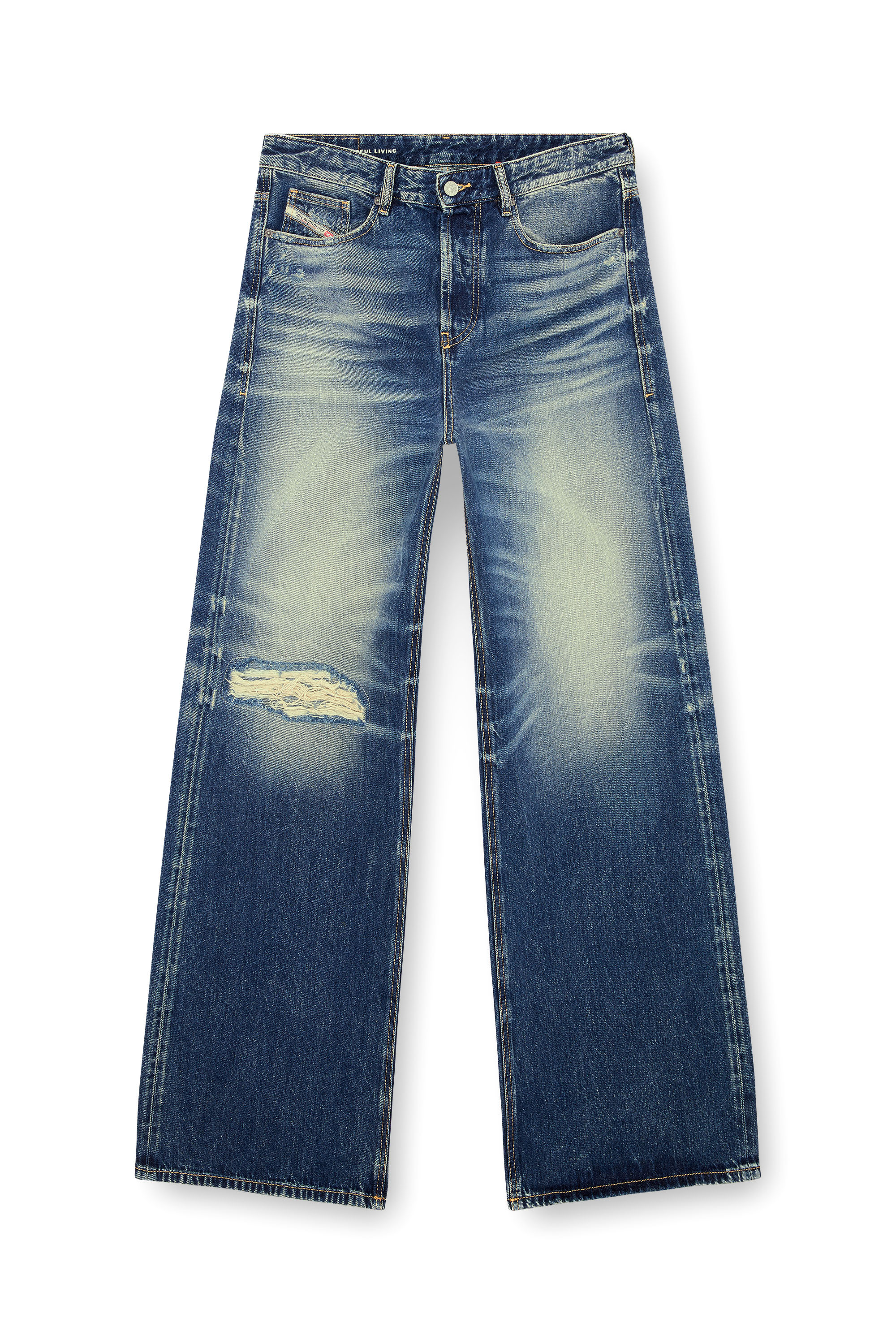 Diesel - Male Straight Jeans D-Rise 09J95, ダークブルー - Image 5