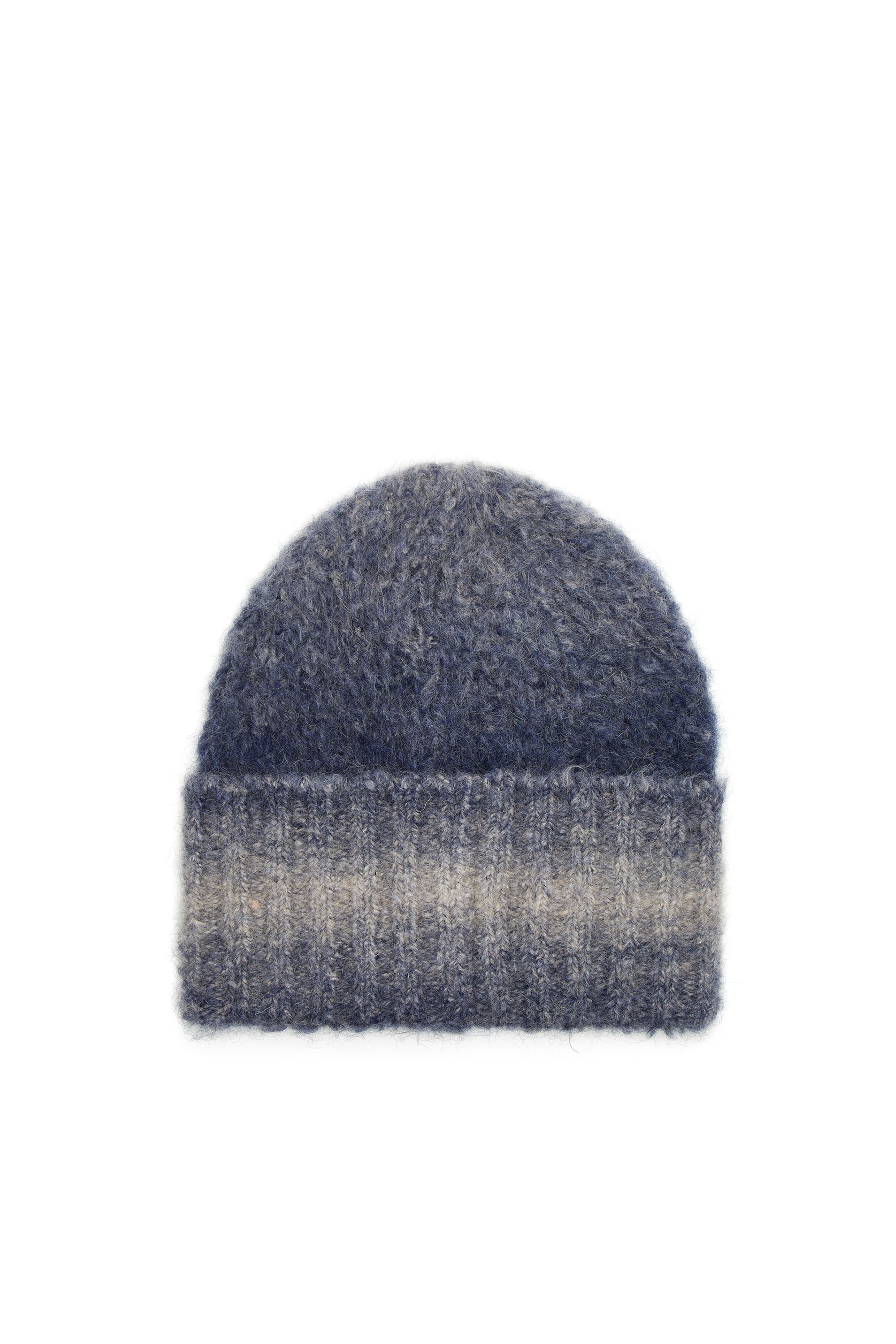 Diesel - K-PELO, Unisex's Alpaca beanie with Oval D embroidery in ブルー - 3