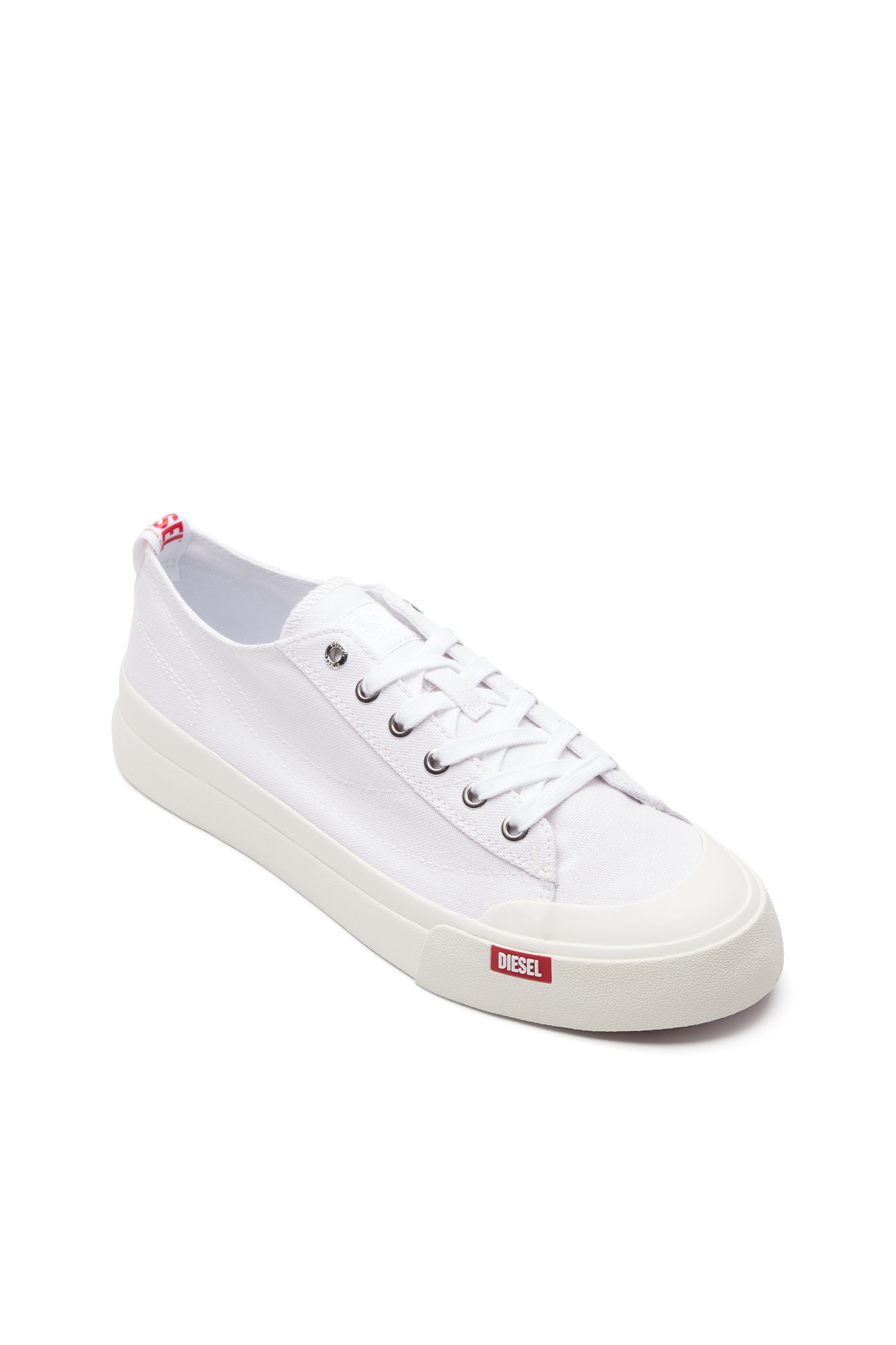 Diesel - S-ATHOS LOW, Male's S-Athos Low-Canvas sneakers in ホワイト - 6