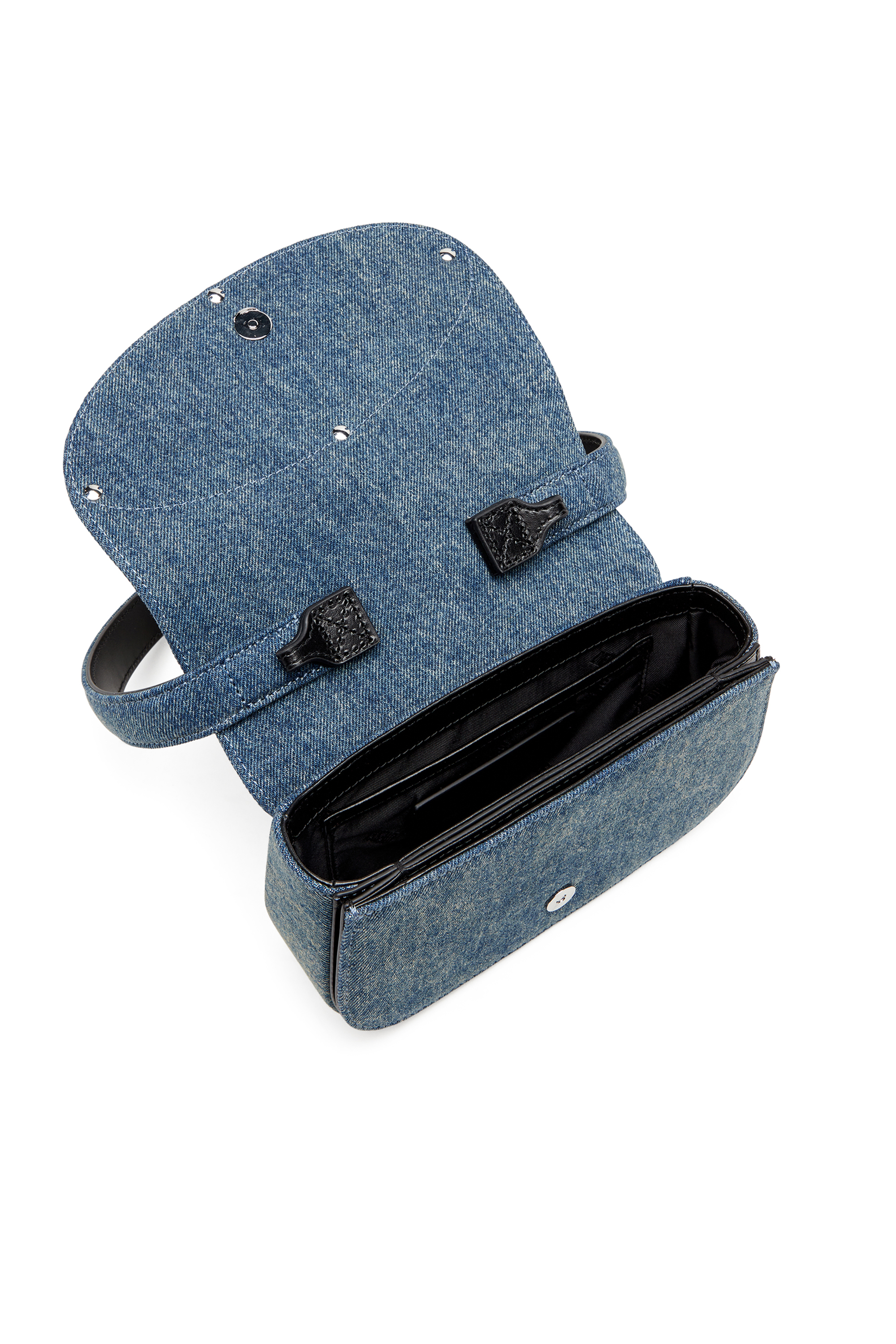 Diesel - 1DR, Female's 1DR-Iconic shoulder bag in solarised denim in ブルー - 4