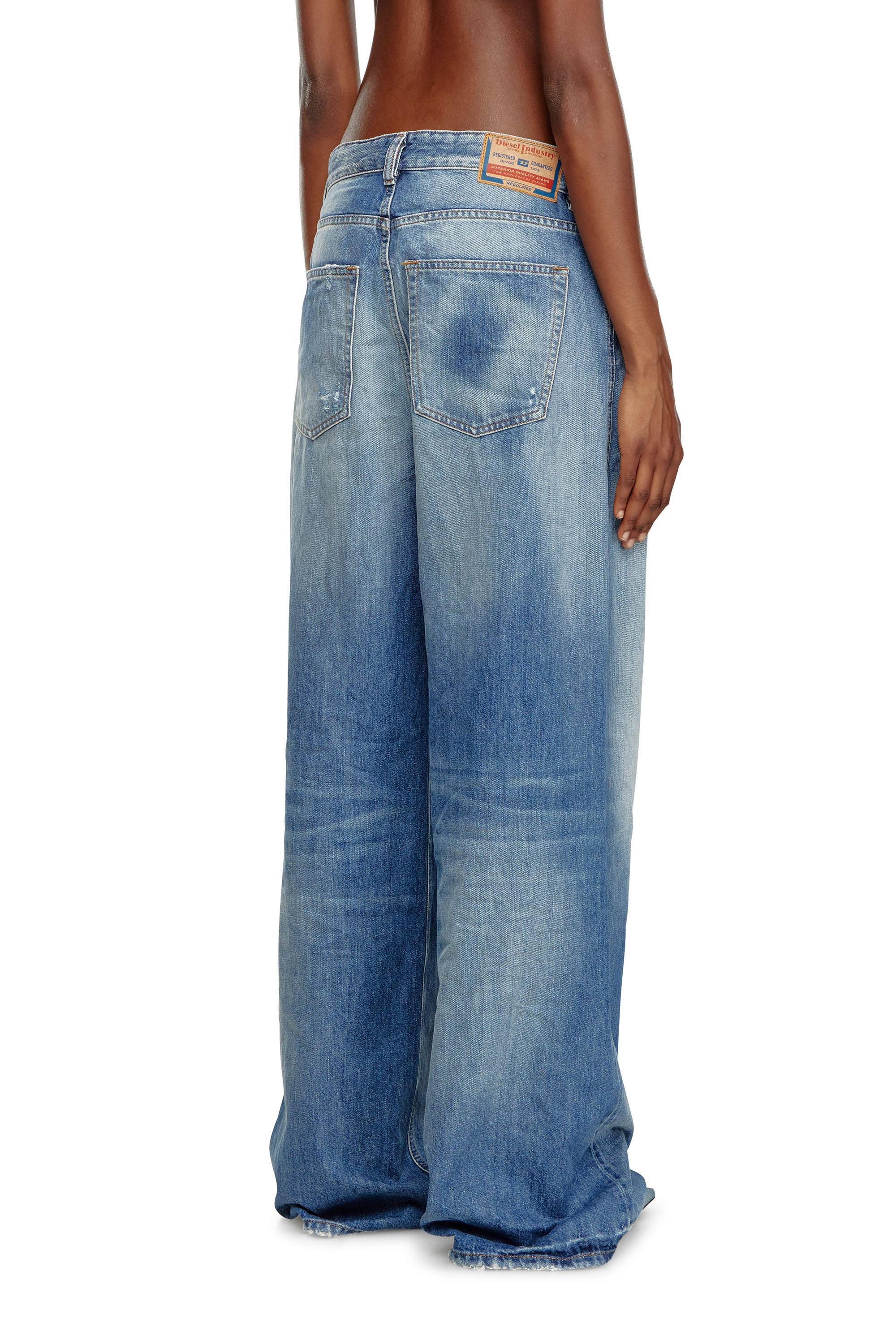 Diesel - Female's Relaxed Jeans 1996 D-Sire 09J86, ミディアムブルー - 4