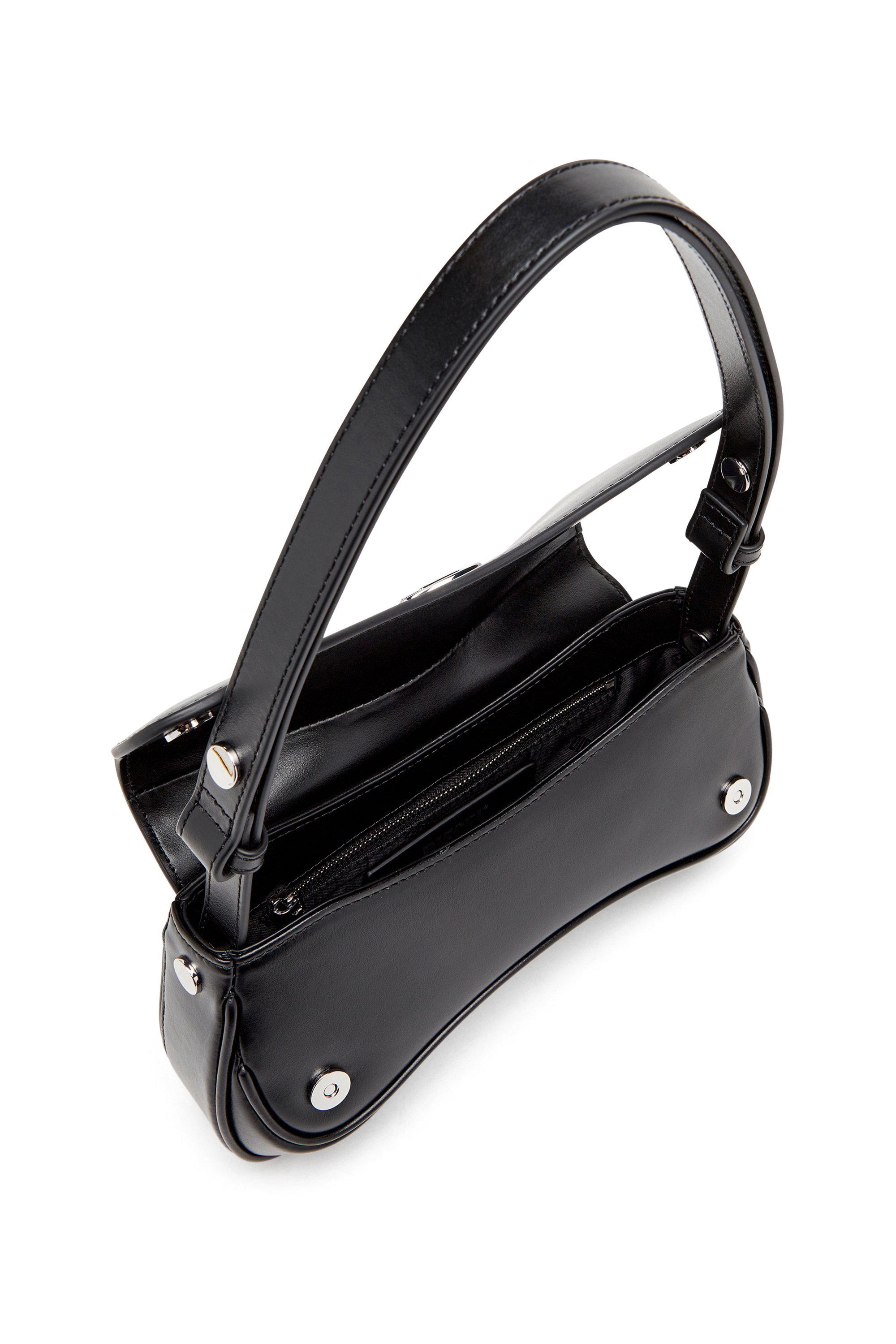 Diesel - PLAY CLUTCH, Female's Play-Semi gloss leather shoulder bag in ブラック - 4