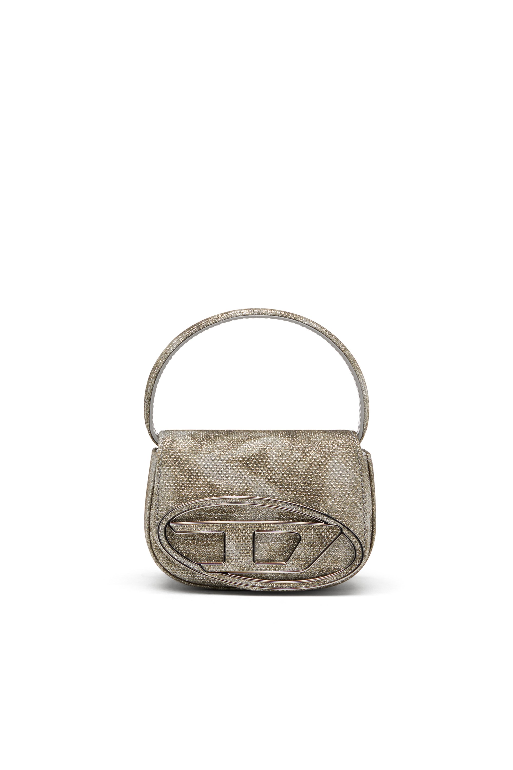 Diesel - 1DR XS, Female's Iconic mini bag in shimmer fabric in ミリタリーグリーン - 1