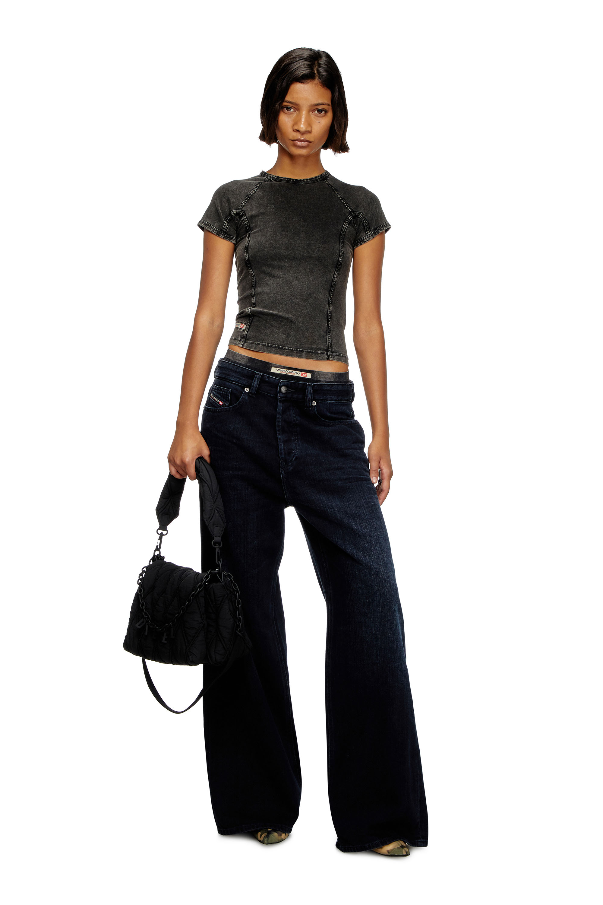 Diesel - Female's Relaxed Jeans 1996 D-Sire 09L54, ダークブルー - 2