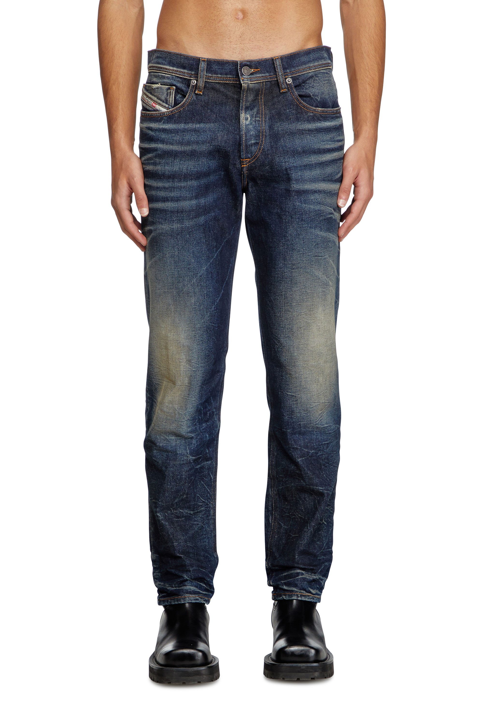 Diesel - Male's Regular Jeans 2023 D-Finitive 09L22, ダークブルー - 1