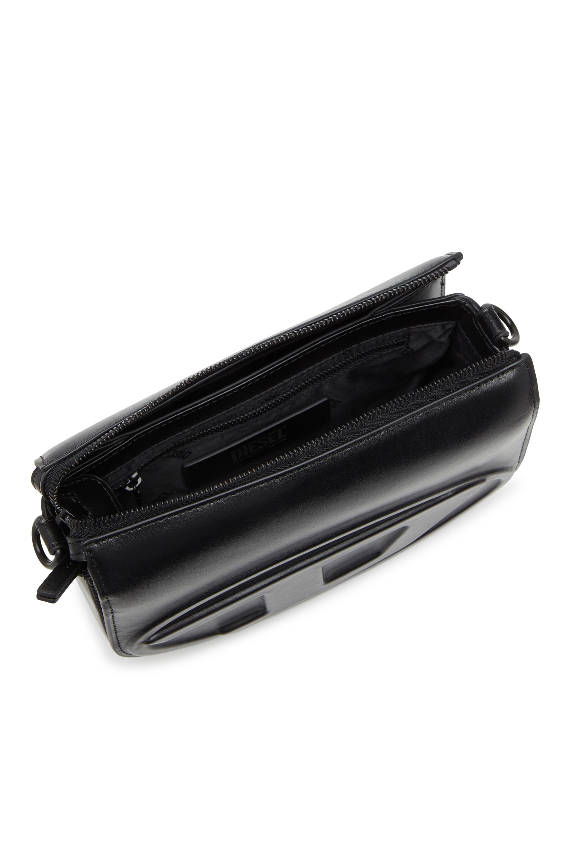 Diesel - 1DR CAMERA BAG, Unisex's Camera bag in premium leather in ブラック - 4