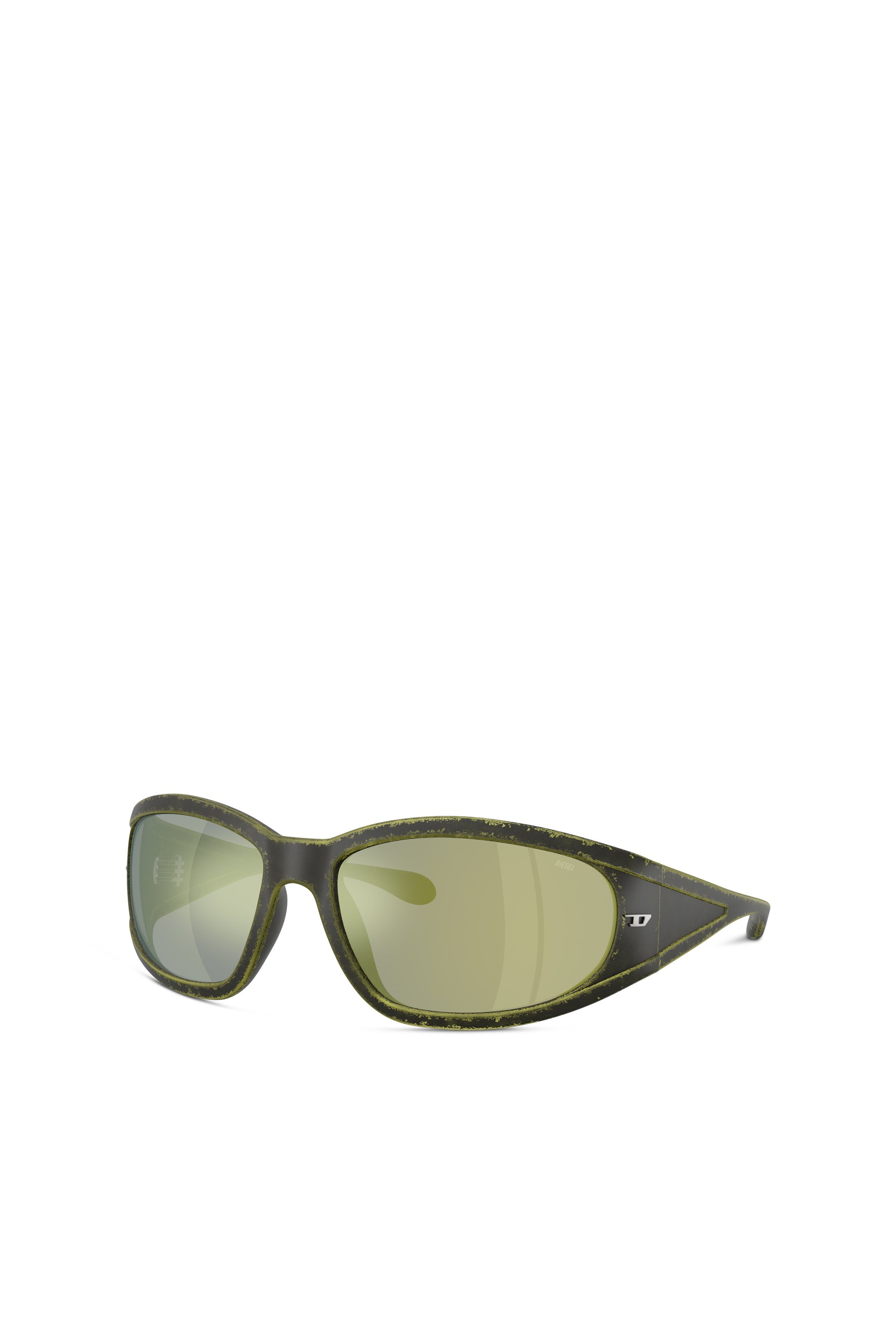 Diesel - 0DL3002, Unisex's Rectangular sunglasses in acetate in グリーン - 4