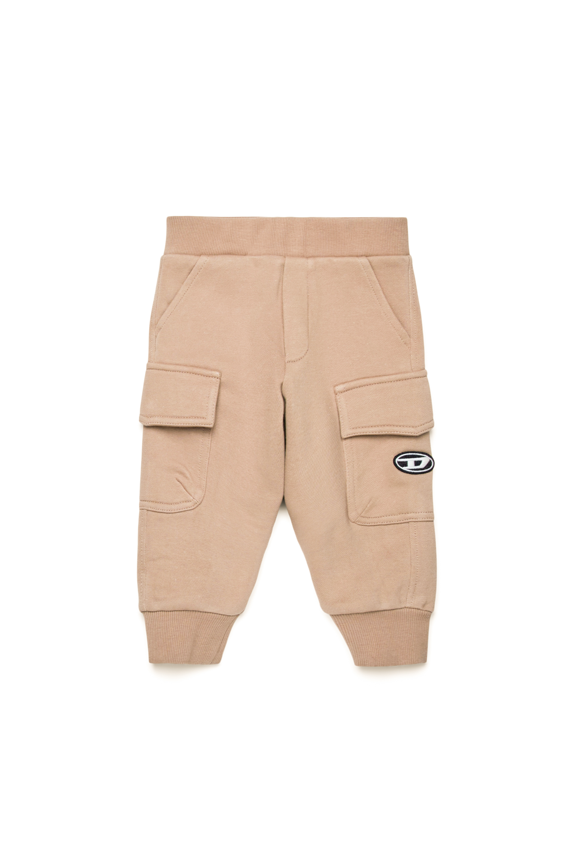 Diesel - POCKEB, Male Cargo sweatpants with Oval D patch in ブラウン - Image 1