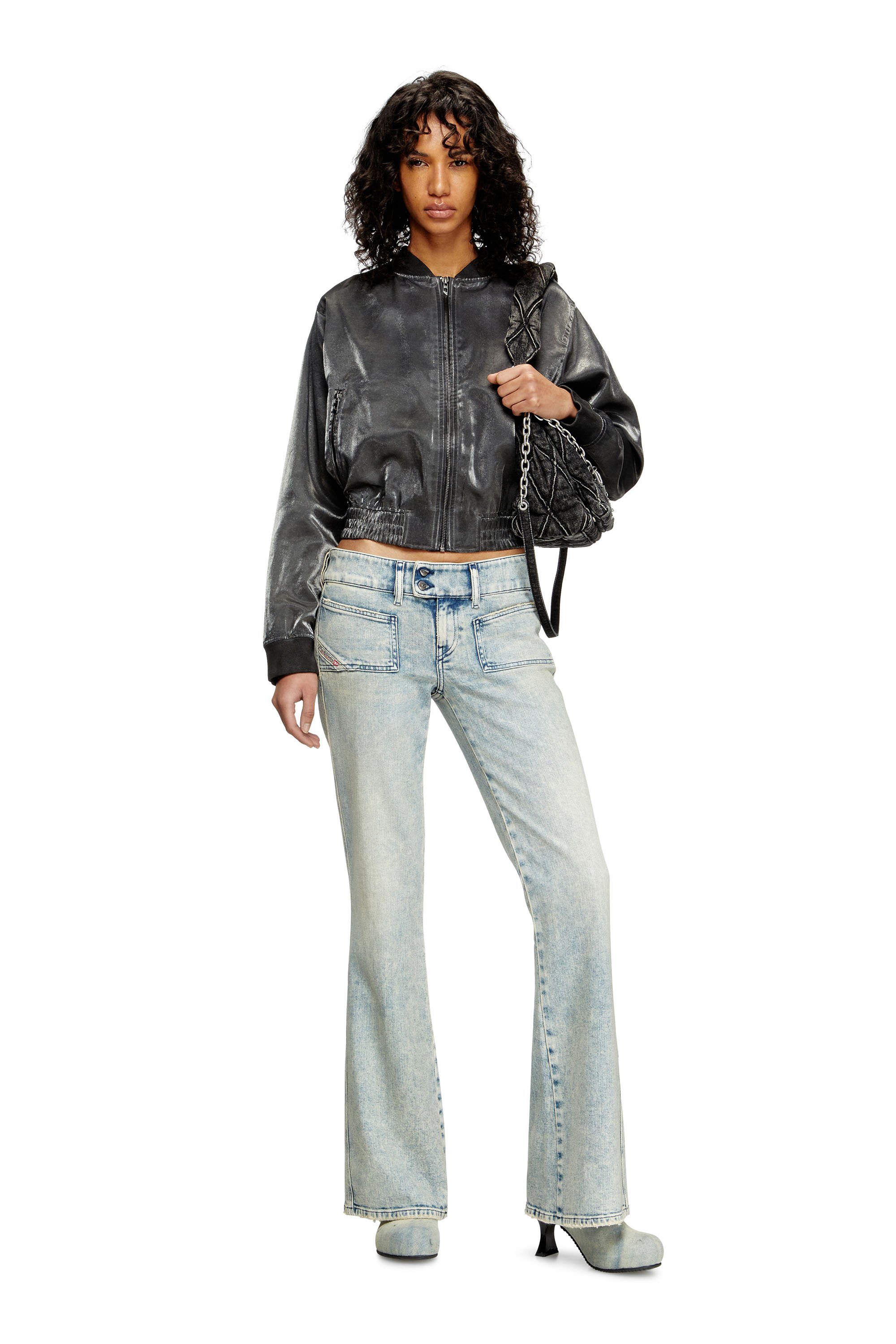 Diesel - Female's Bootcut Jeans D-Hush 09L27, ライトブルー - 2