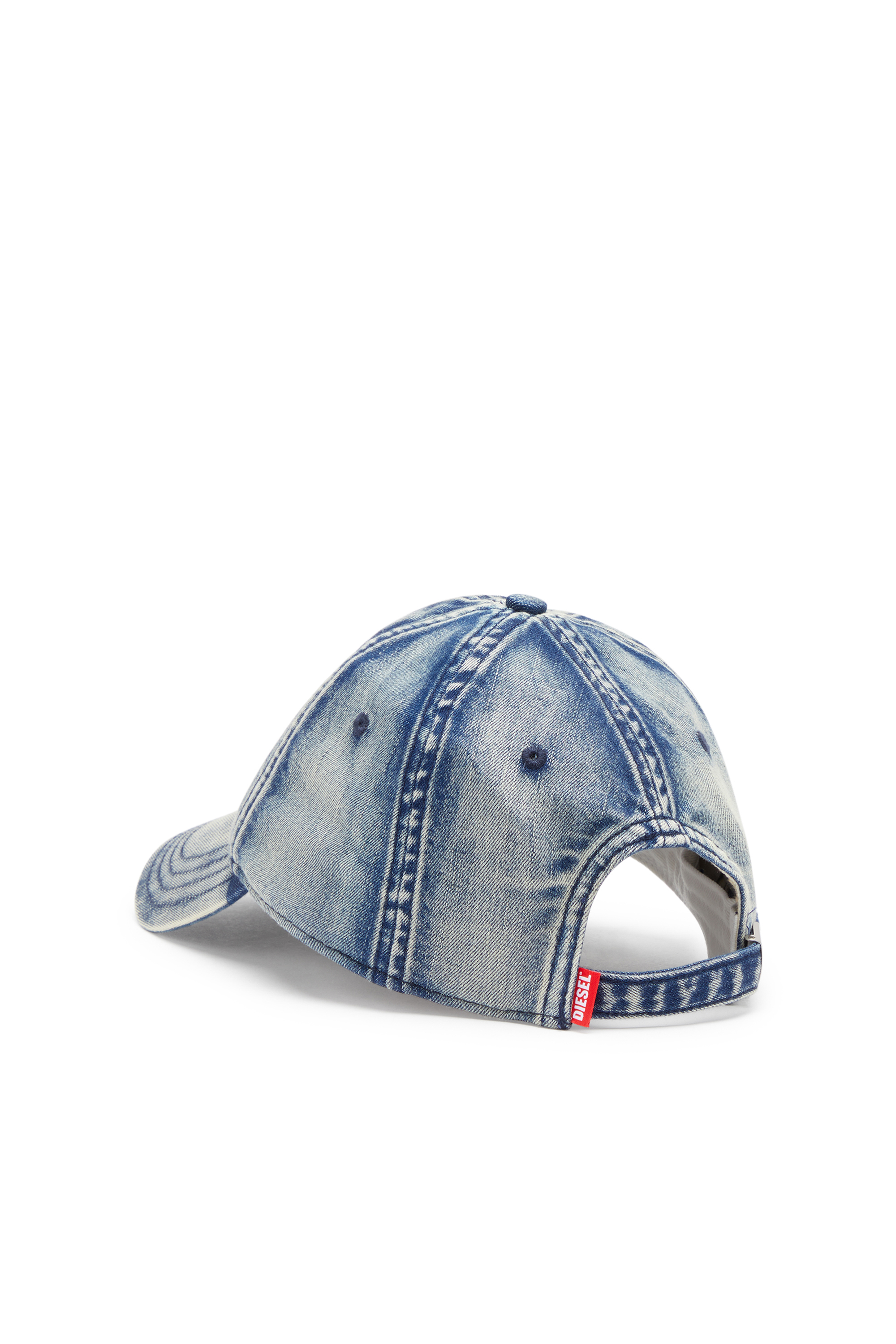 Diesel - C-GABLE, Male's Baseball cap in treated denim in ブルー - 2