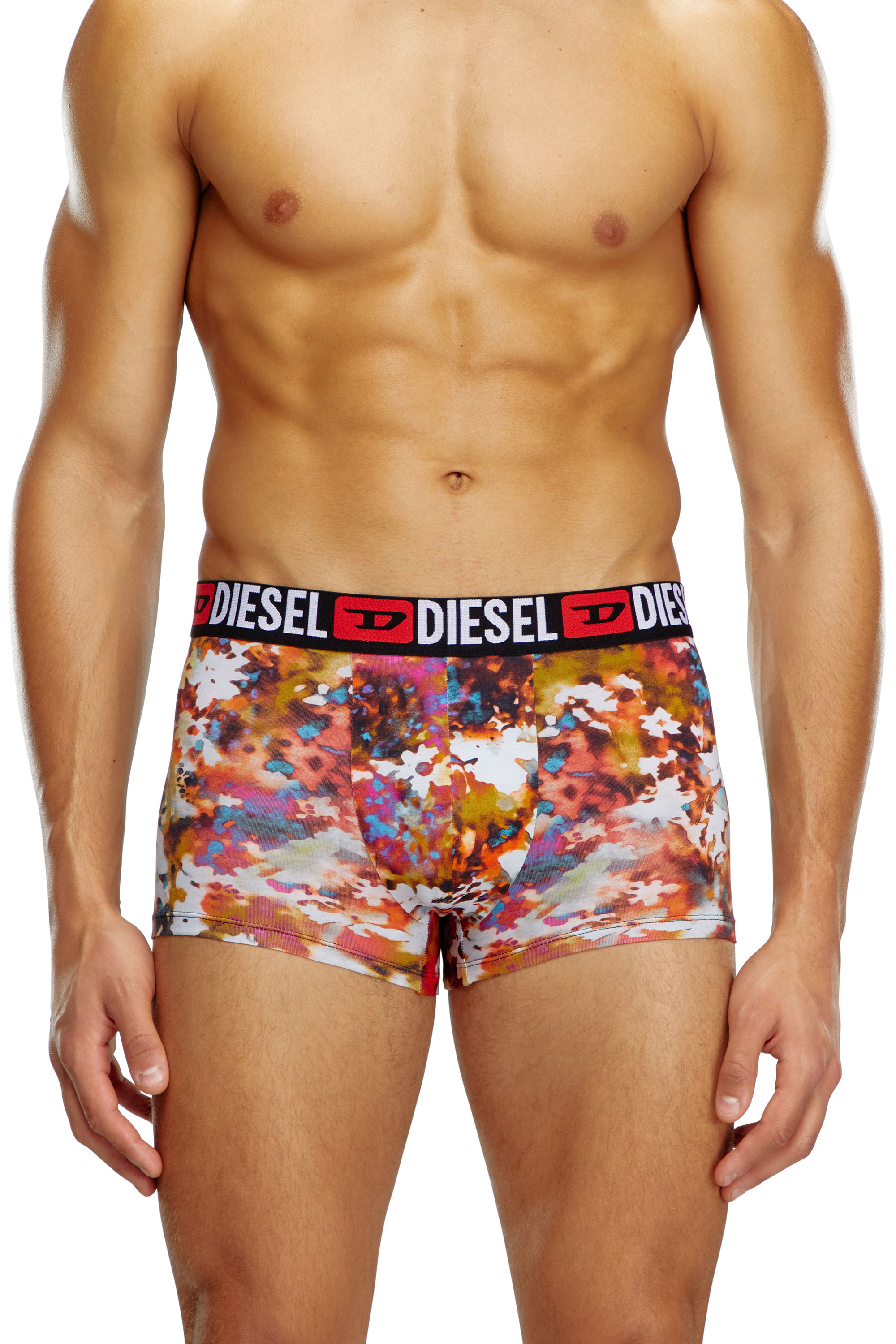 Diesel - UMBX-DAMIENTHREEPACK, Male's 3-pack boxer briefs plain and floral in マルチカラー - 1