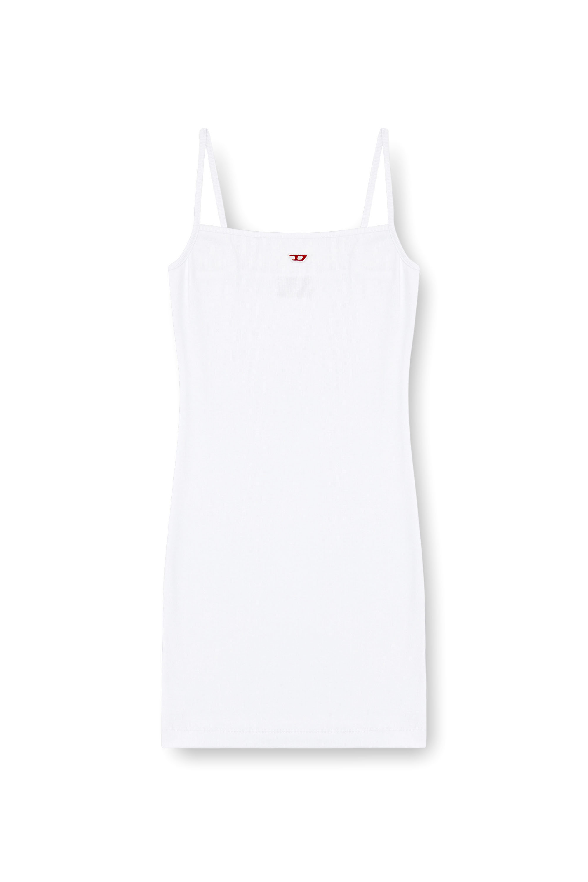 Diesel - D-HOPY-D, Female Short slip dress with D logo in ホワイト - Image 4