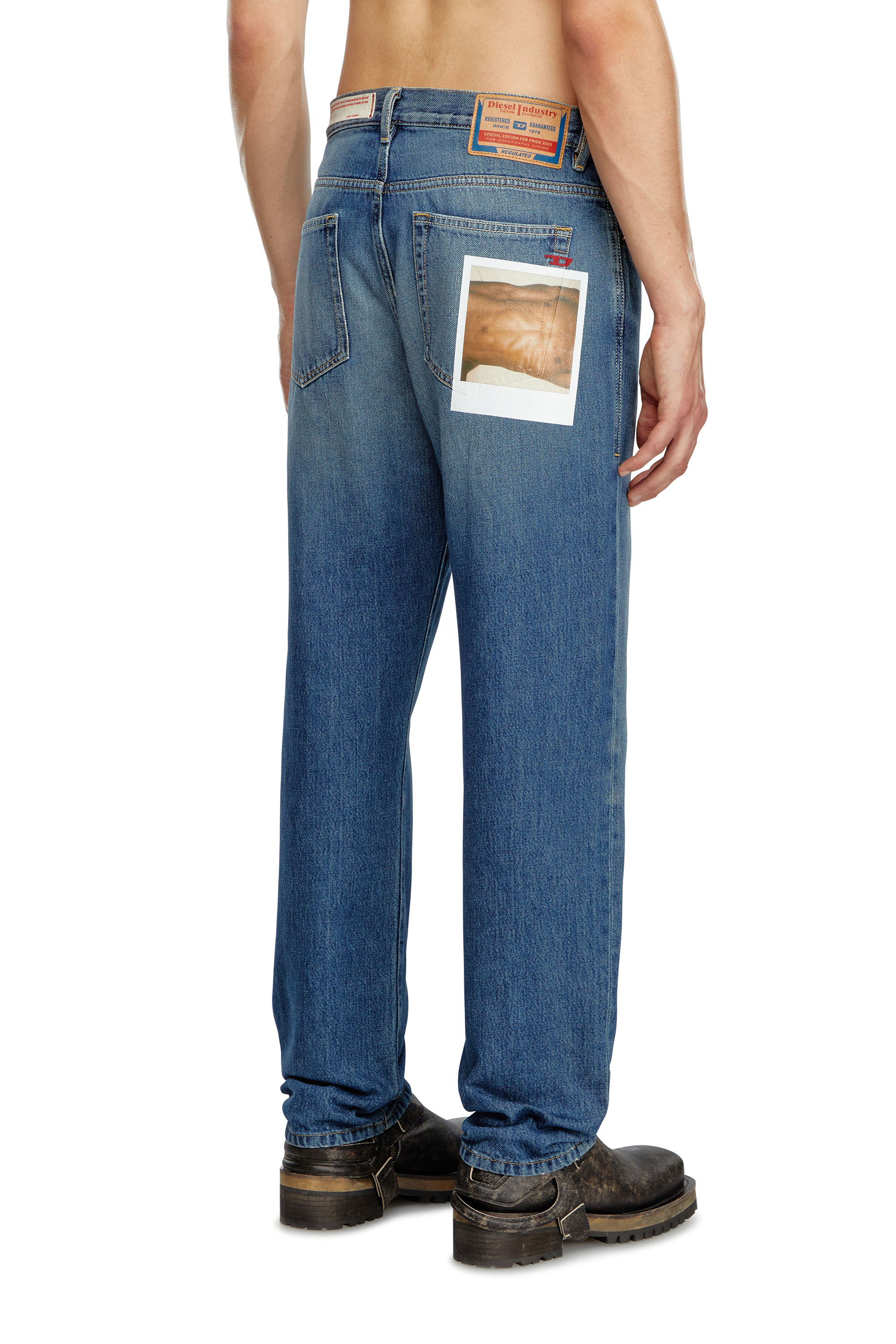 Diesel - Unisex Straight Jeans 2020 D-Viker 09L89, ミディアムブルー - Image 4