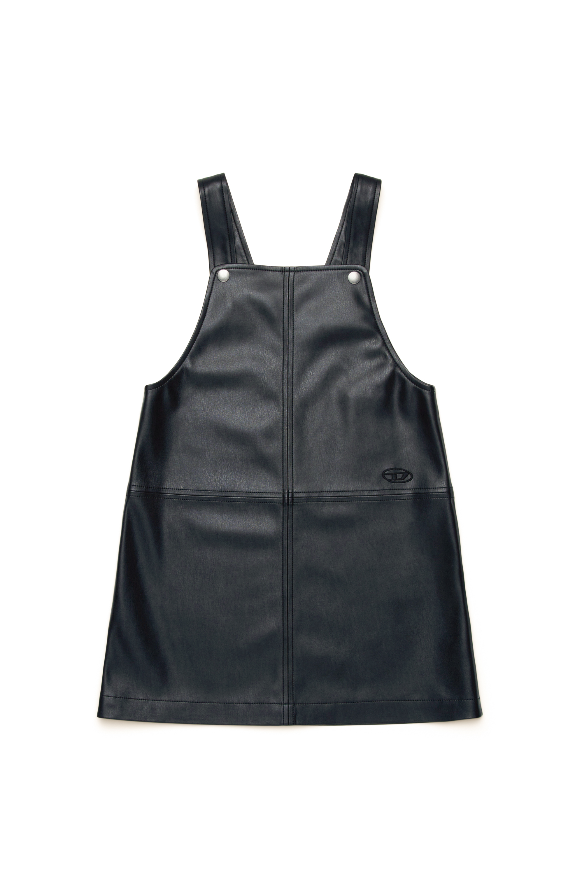 Diesel - DCARTUS, Female Dungaree dress with Oval D embroidery in ブラック - Image 1