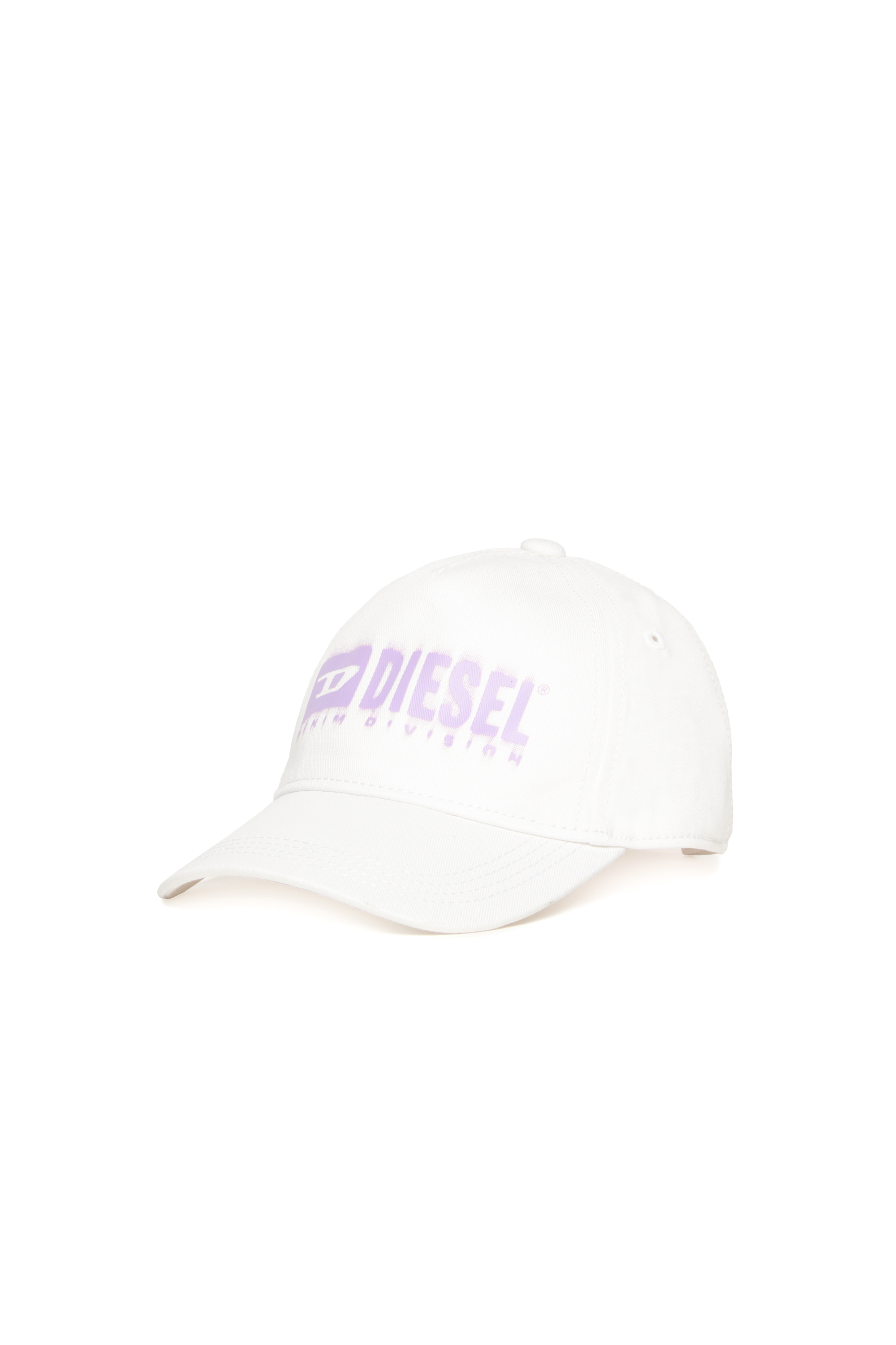 Diesel - FPRITTILB, Unisex's Denim baseball cap with dégradé logo in ホワイト - 1