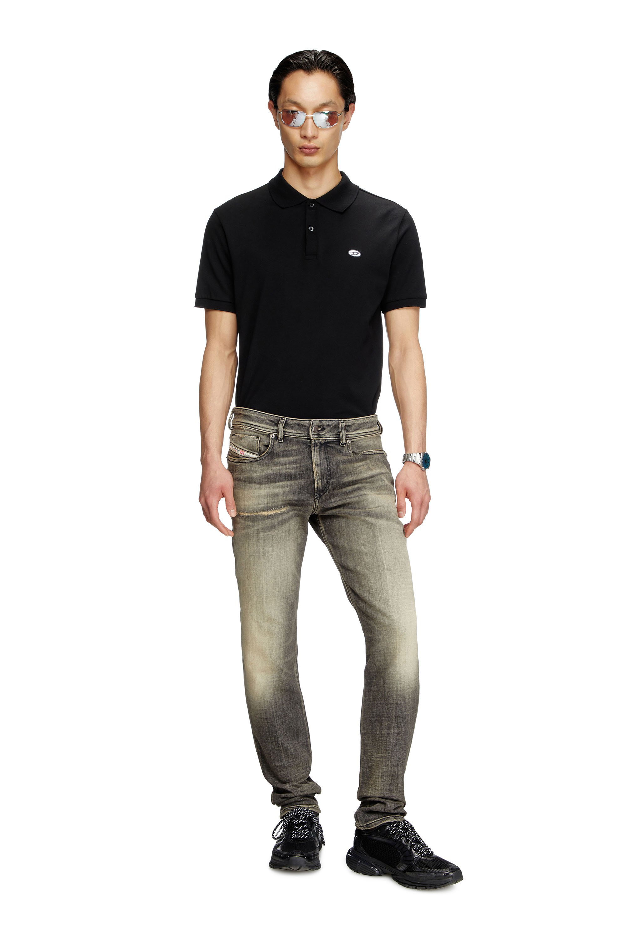 Diesel - Male's Skinny Jeans 1979 Sleenker 09K54, ブラック/ダークグレー - 2