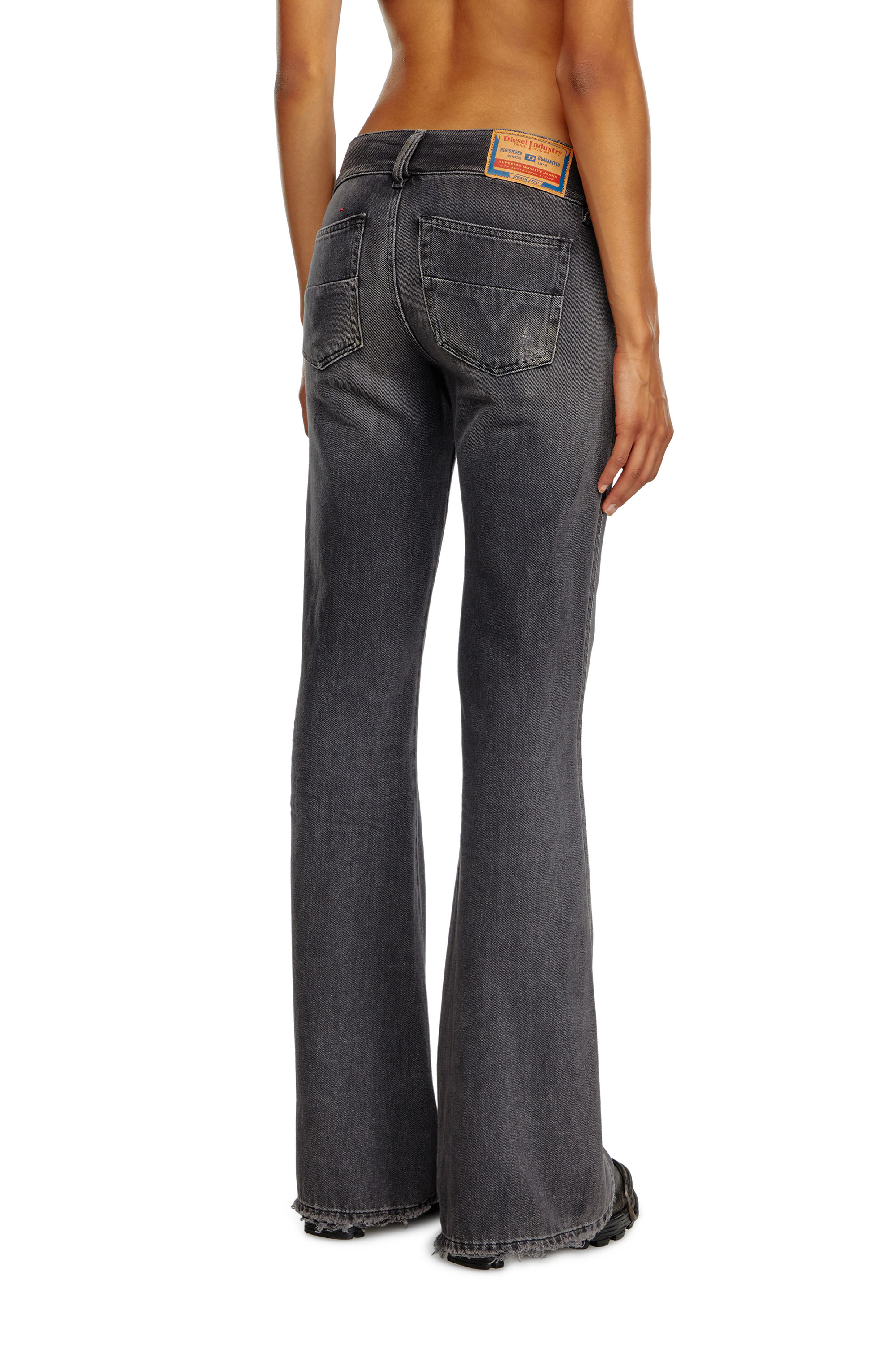 Diesel - Female Bootcut and Flare Jeans D-Hush 09K14, ブラック/ダークグレー - Image 3