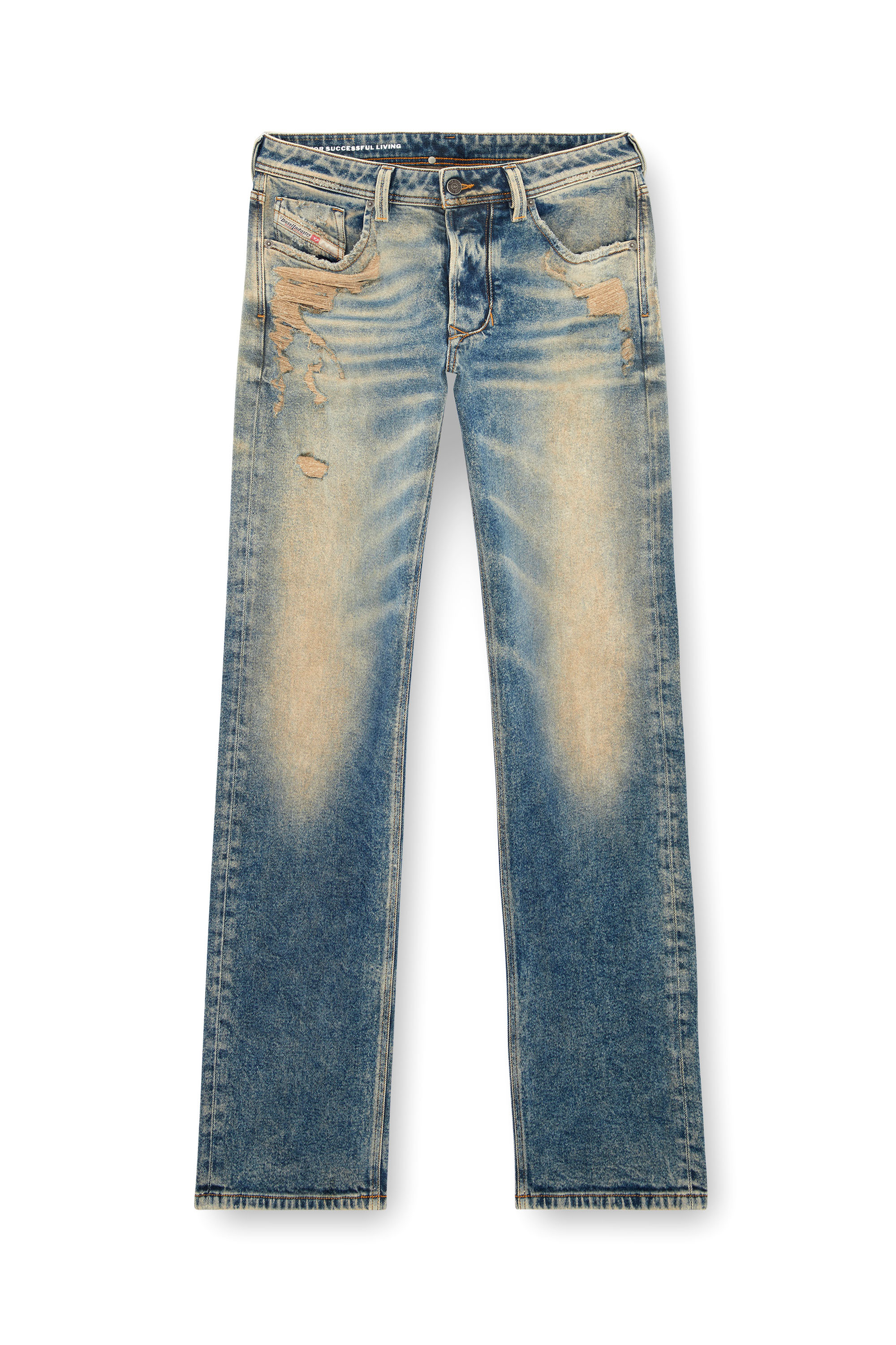 Diesel - Male Straight Jeans 1985 Larkee 09K32, ミディアムブルー - Image 3