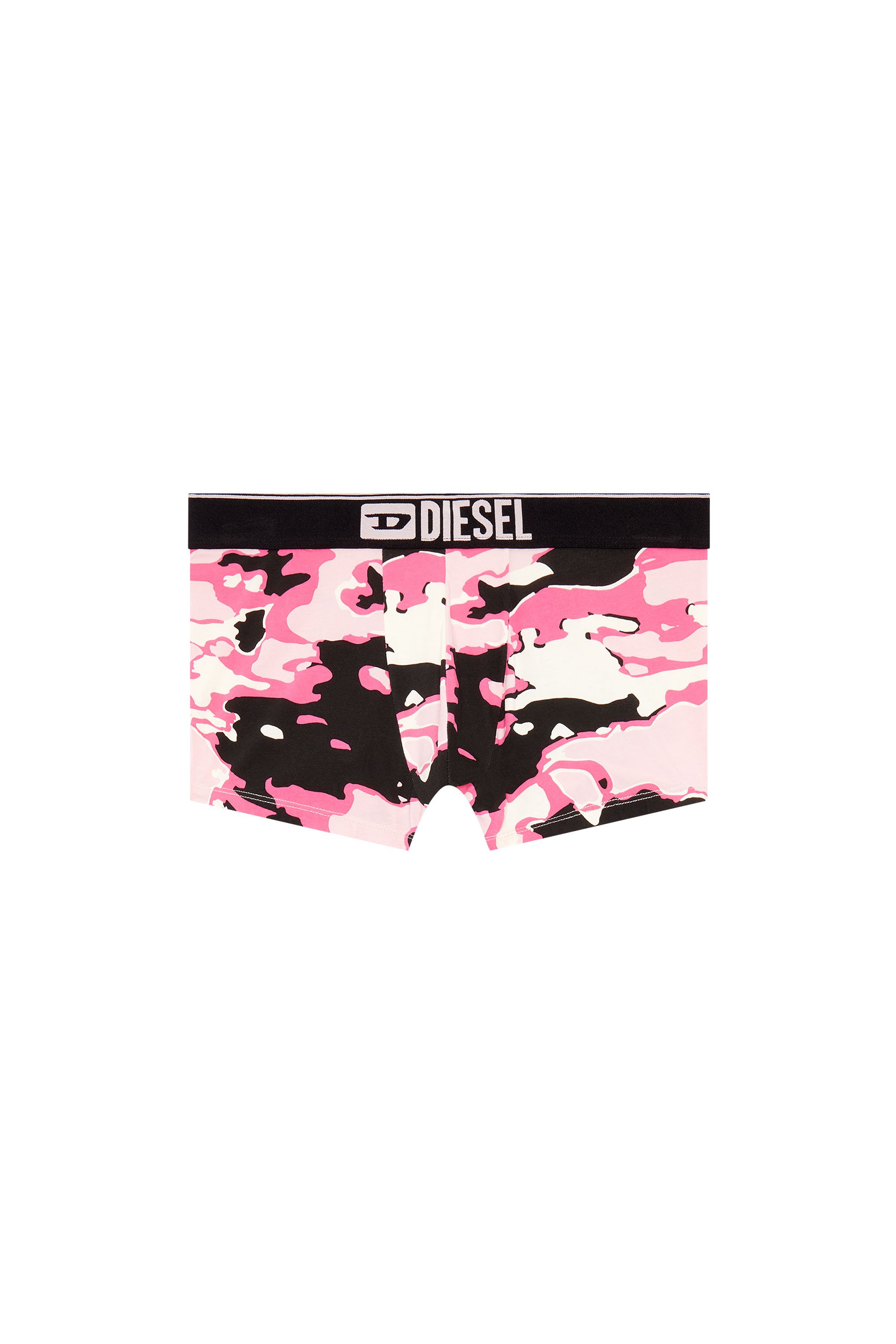 Diesel - UMBX-DAMIEN, Male's Boxer briefs with printed pattern in ピンク/ブラック - 1