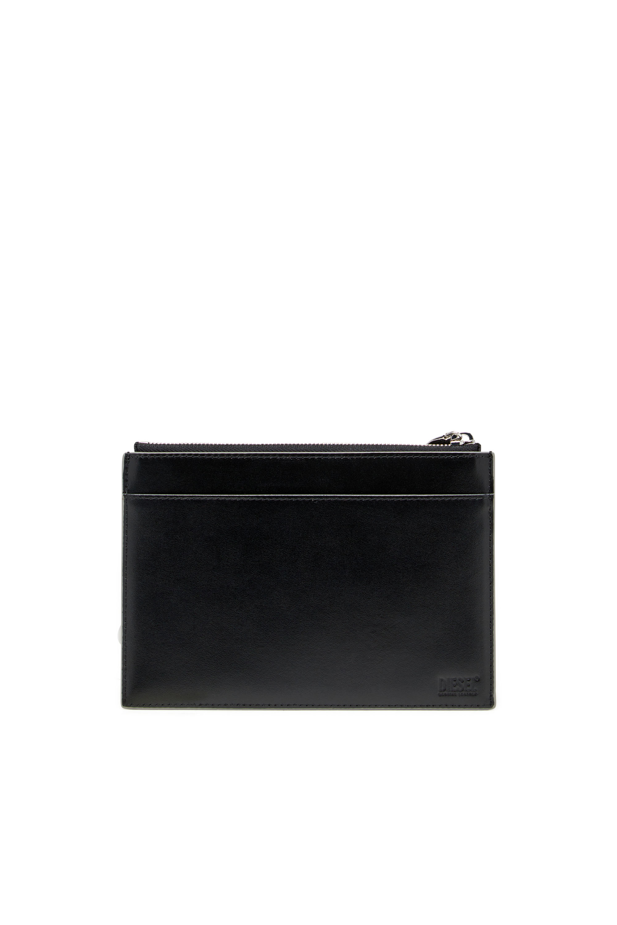 Diesel - 1DR POUCH III, Unisex's Zipped pouch in mirror leather in シルバー - 3